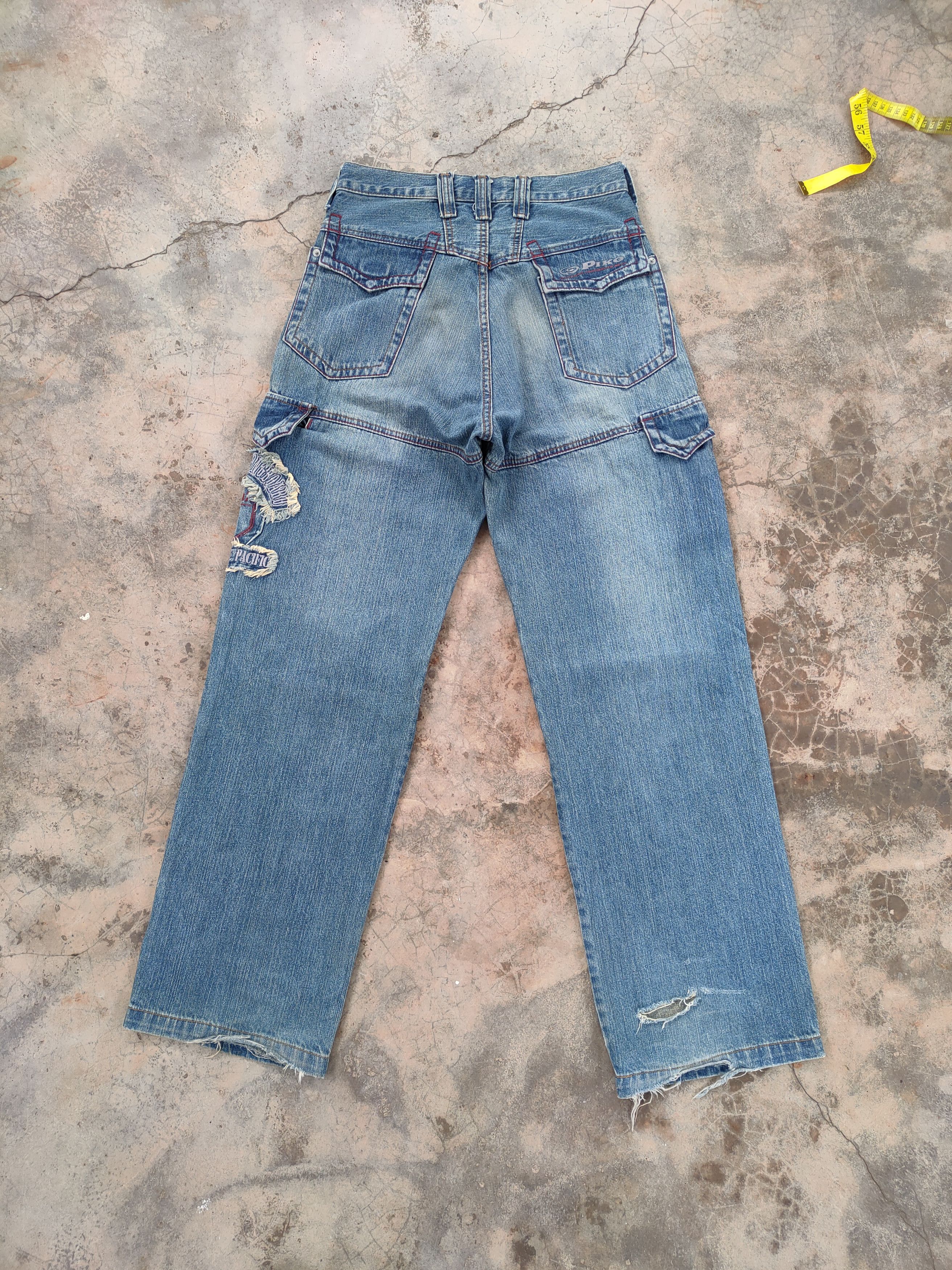 Japanese Brand × Jean × Vintage VINTAGE PIKO FADED RIPPED JEANS CARGO PANTS Size US 30 / EU 46 - 10 Thumbnail