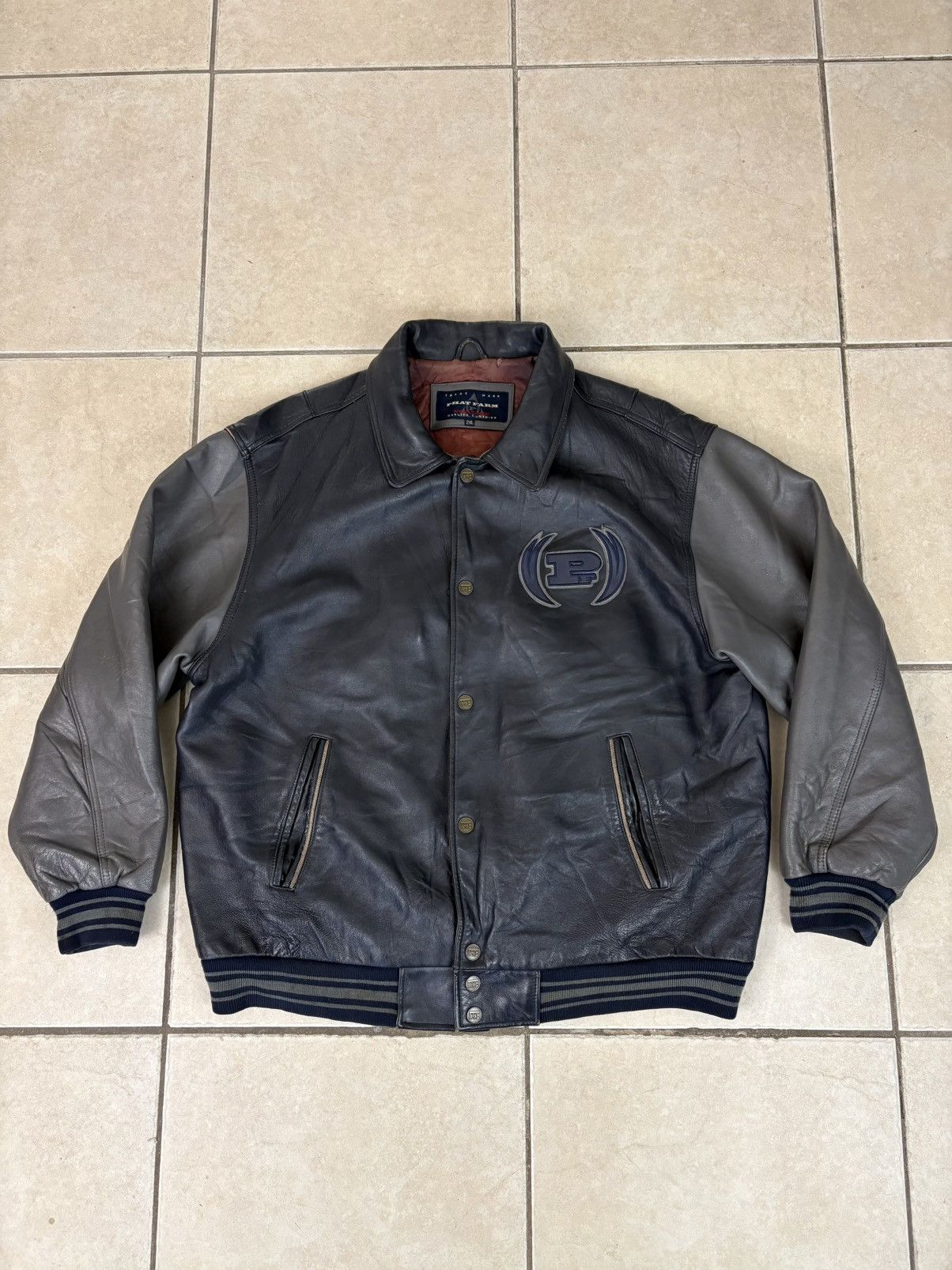 Phat Farm Phat Farm Vintage Y2K Leather Jacket Size 2XL Size US XXL / EU 58 / 5 - 1 Thumbnail