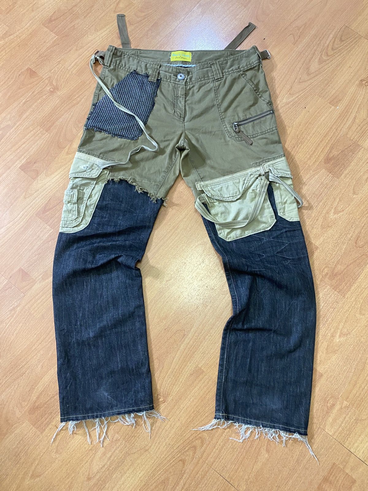 image of 1 Of 1 Hybrid Cargo Denim in Olive, Men's (Size 33)