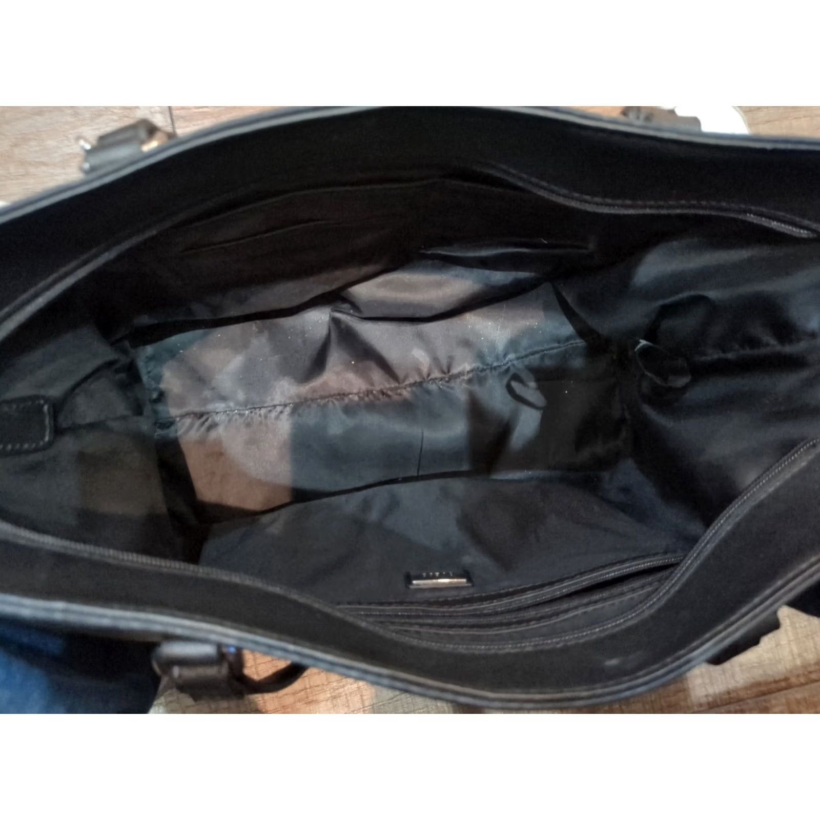 Guess GUESS Plummer Satchel Nylon Bag Purse Black Women Medium Satchel/Top Handle Bag Women's Medium Black Nylon GUESS Plummer" Size ONE SIZE - 3 Thumbnail