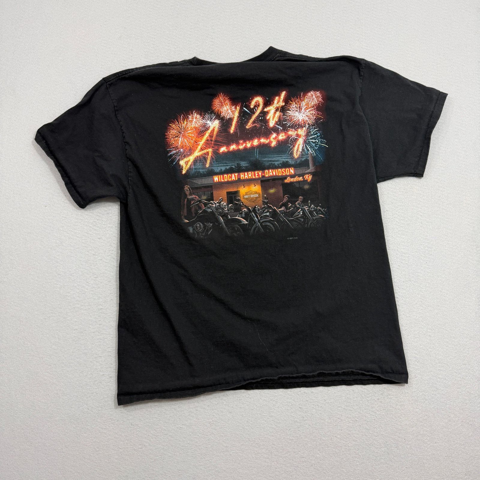 Harley Davidson Harley Davidson Wildcat Shirt Men's Extra Large Black Biker Size US XL / EU 56 / 4 - 1 Thumbnail