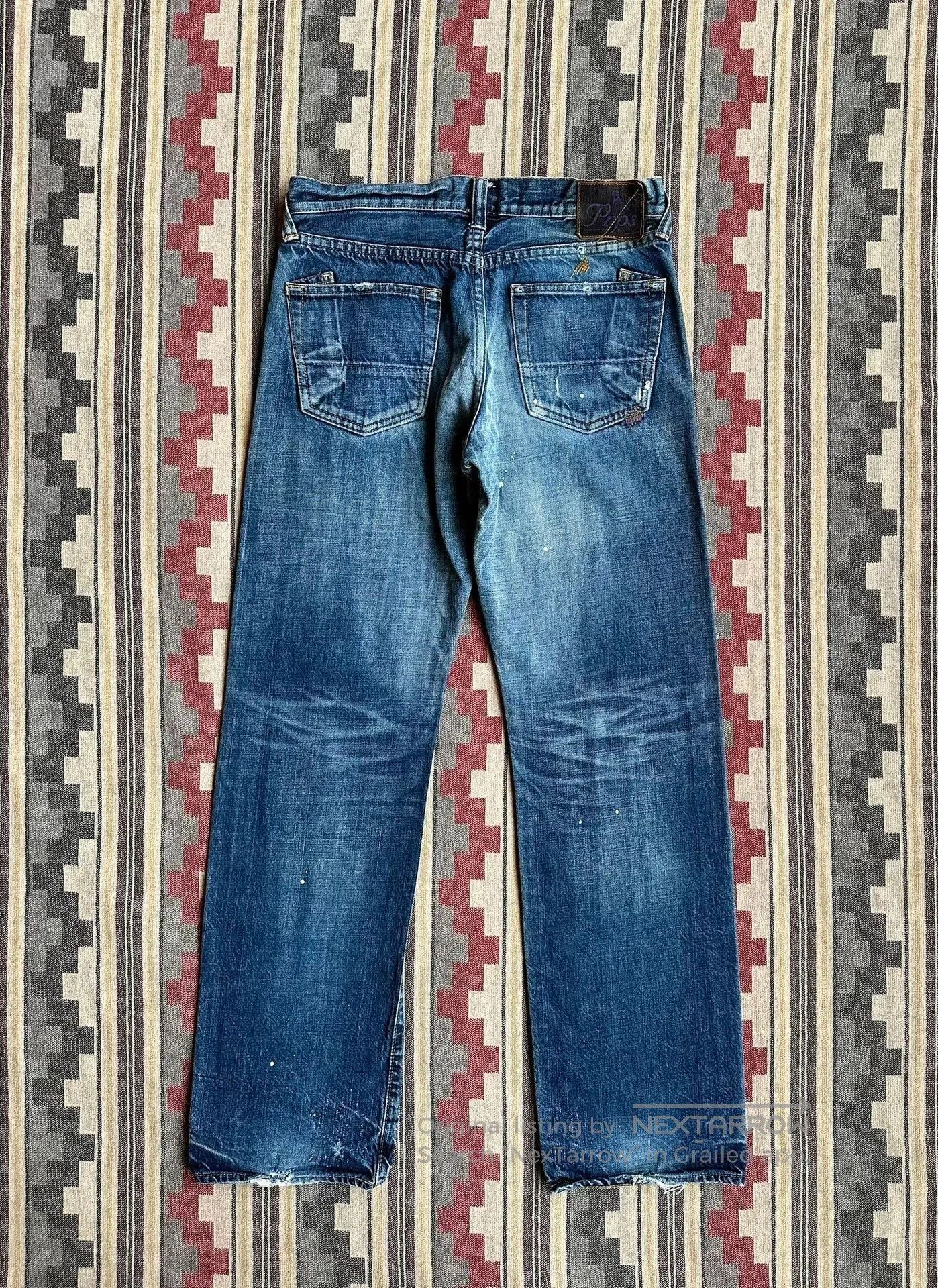 Prps Prps P47P09X Patch Distressed Denim Jeans. Size US 30 / EU 46 - 2 Thumbnail