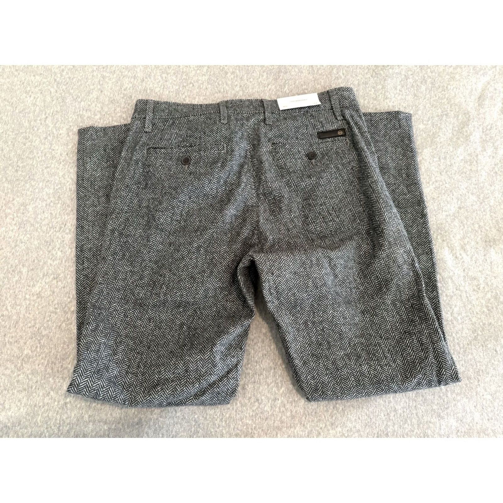 Vintage AG Adriano Goldschmied AG Marshall Slim Chino Pants Mens 32x30 Gray Slim Fit Cotton Blend Flat Front NWT Size US 32 / EU 48 - 5 Thumbnail