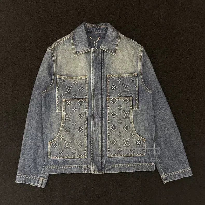 Louis Vuitton Louis Vuitton New embossed 3D denim jacket Size US S / EU 44-46 / 1 - 1 Thumbnail