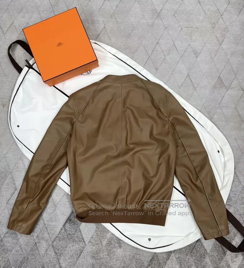 Hermes Hermes Knight Leather Jacket Size US M / EU 48-50 / 2 - 5 Thumbnail