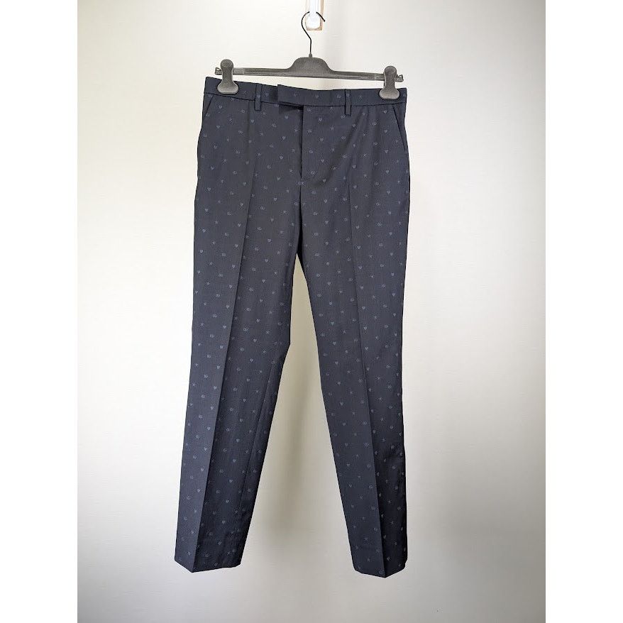 Gucci o1rshd1 Logo All Over Pants in Blue Size US 32 / EU 48 - 1 Thumbnail