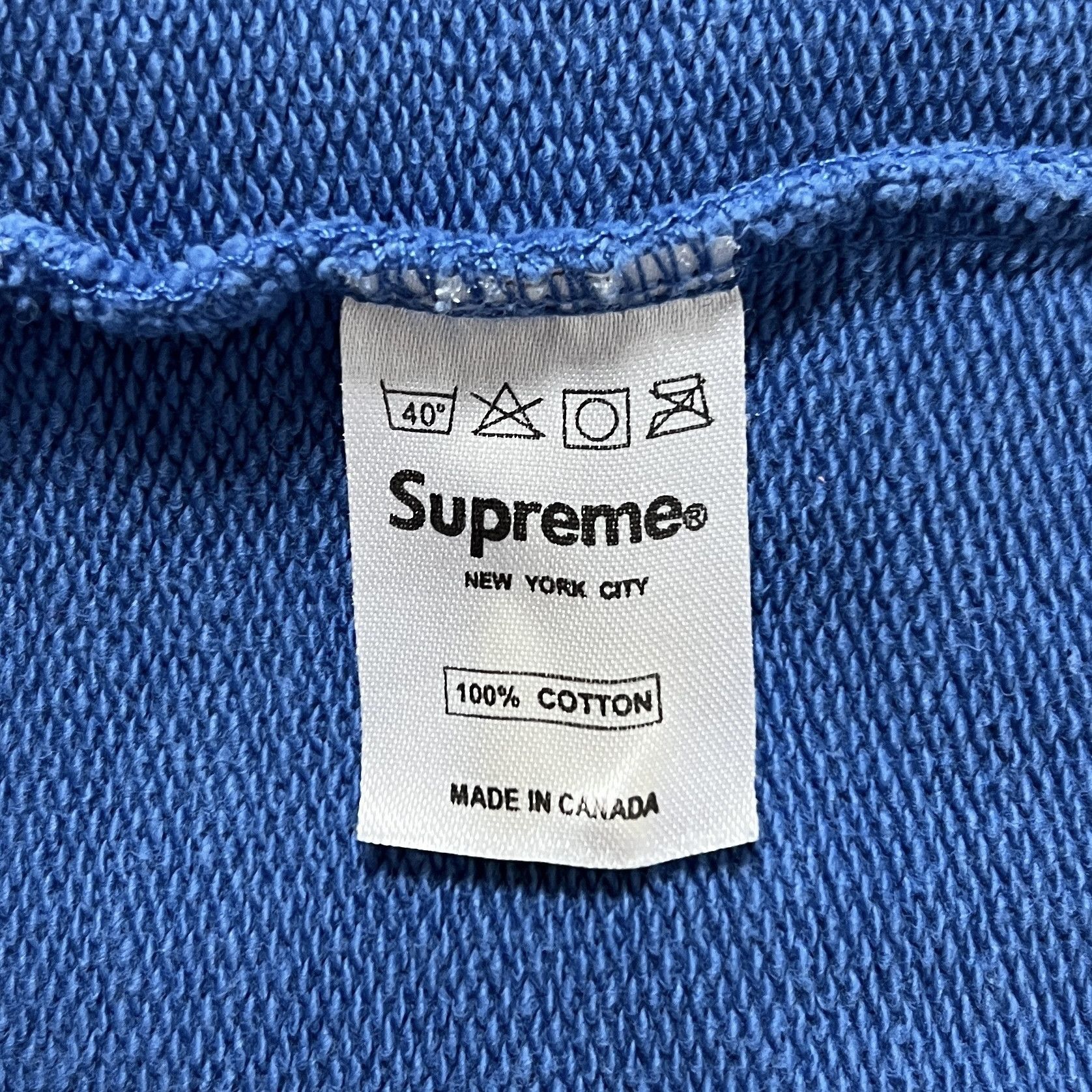 Supreme Supreme 2006 Screenprint Box Logo Hoodie Red On Blue Size US L / EU 52-54 / 3 - 7 Thumbnail