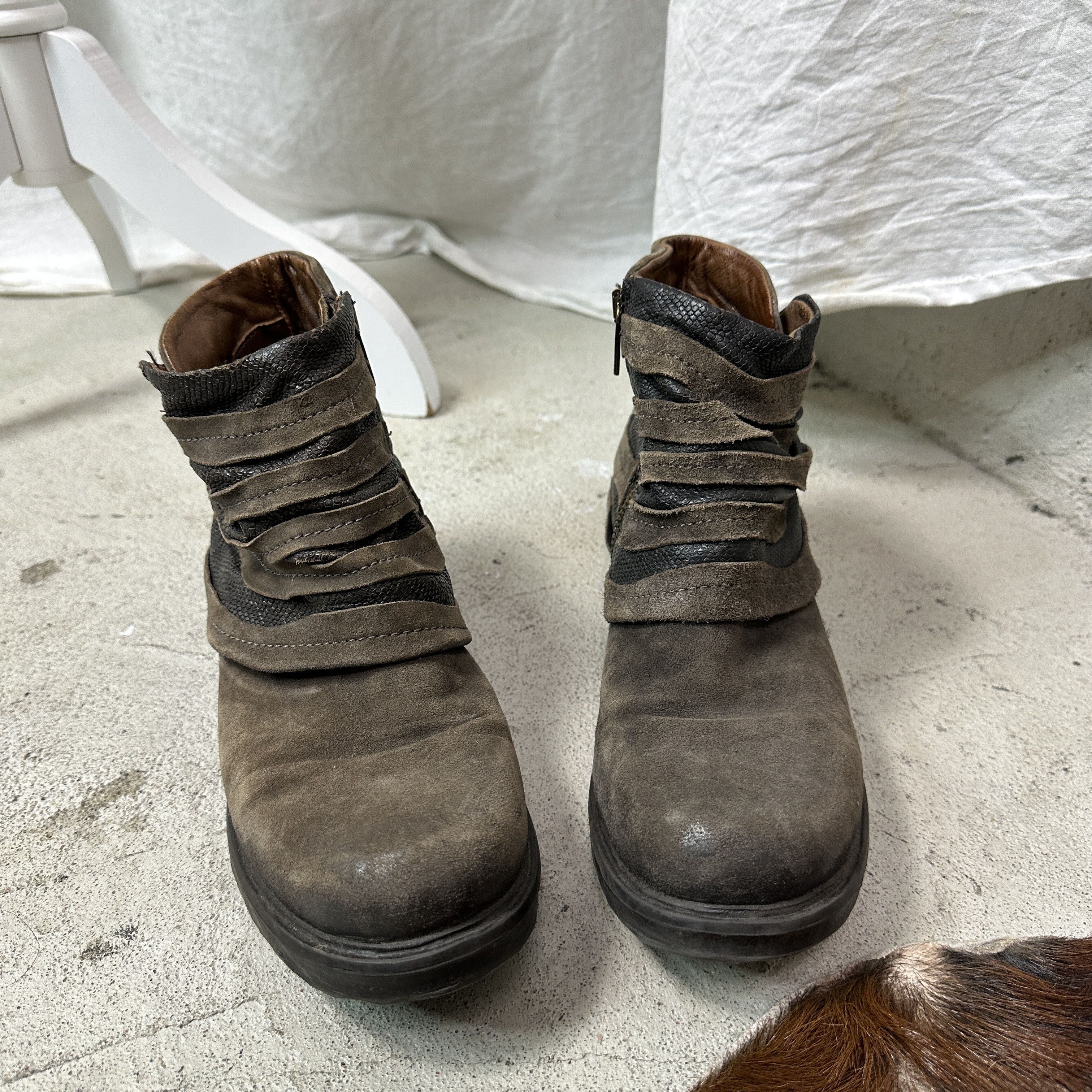 A.S.98 Vintage Leather Airstep AS 98 Steampunk Boots Y2K Size US 8 / IT 38 - 6 Thumbnail
