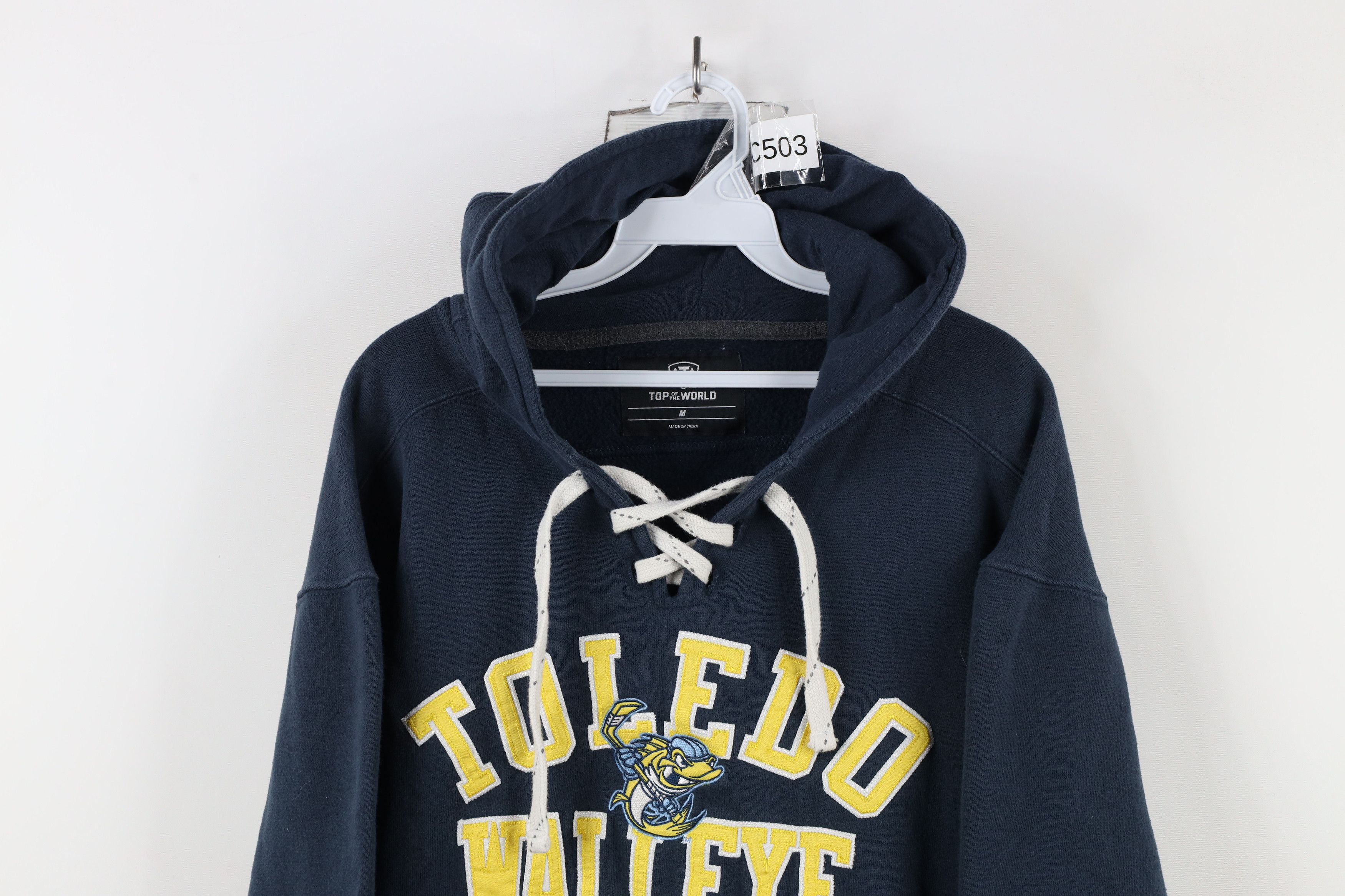 Vintage Vintage League Hockey Toledo Walleye Jersey Hoodie Blue Size US M / EU 48-50 / 2 - 2 Thumbnail