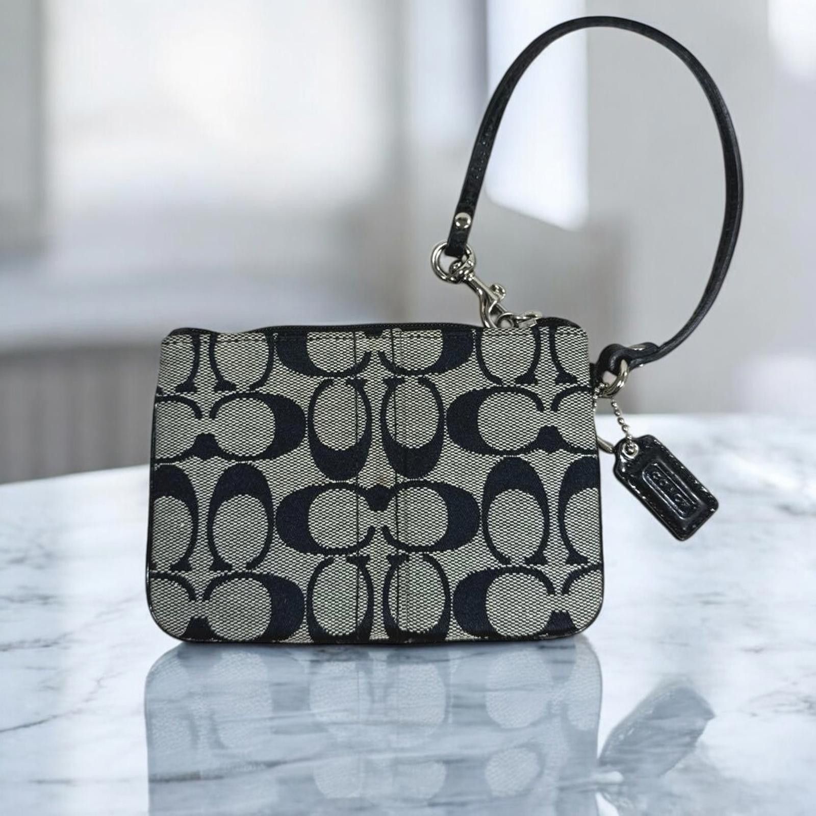 Coach Coach - Women's Signature Canvas Wristlet Clutch Size ONE SIZE - 2 Thumbnail