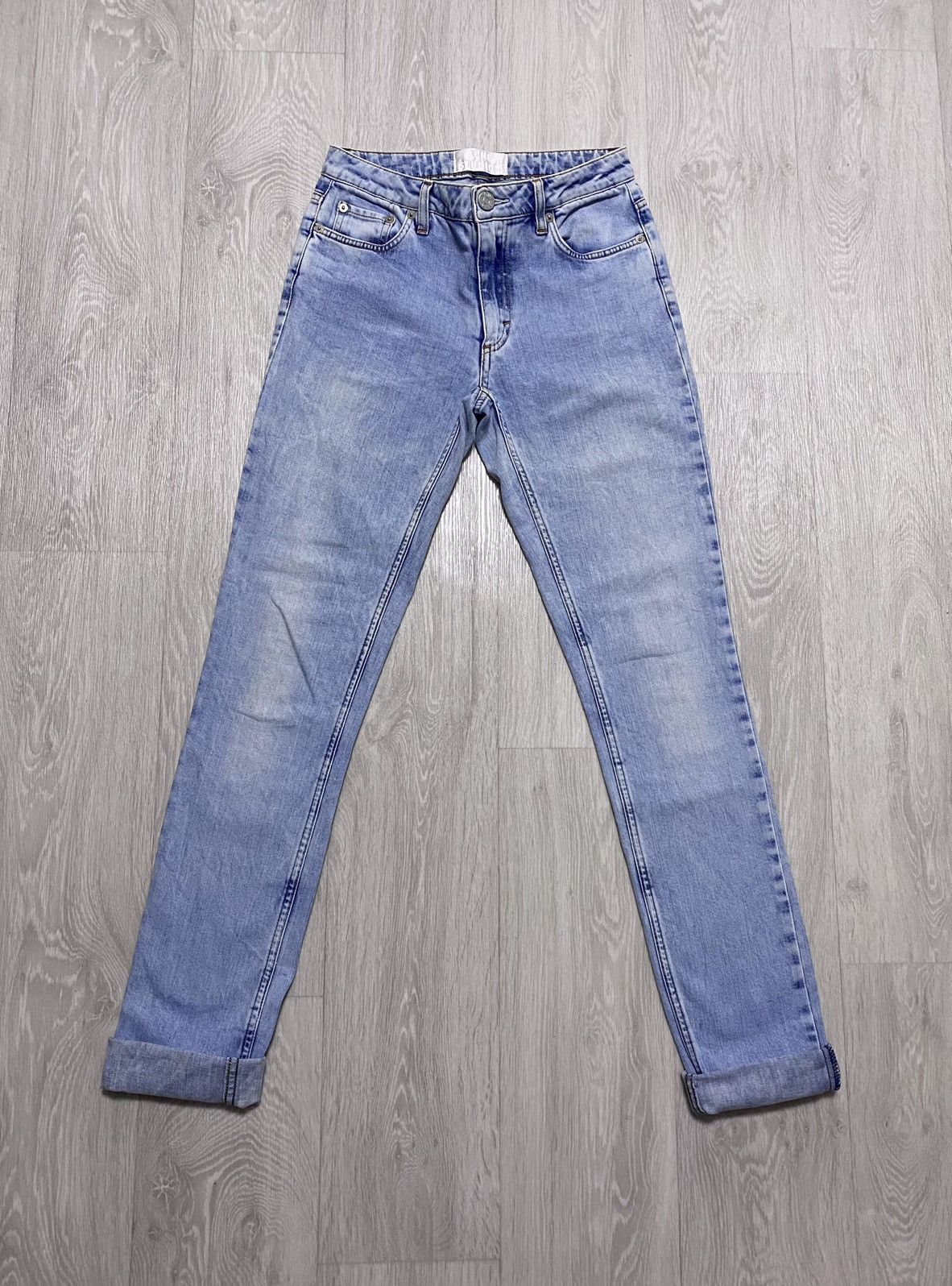 Acne Studios Women’s Acne Studios Flex S Silver Vint Bleached Denim Jeans Size 26" / US 2 / IT 38 - 5 Thumbnail