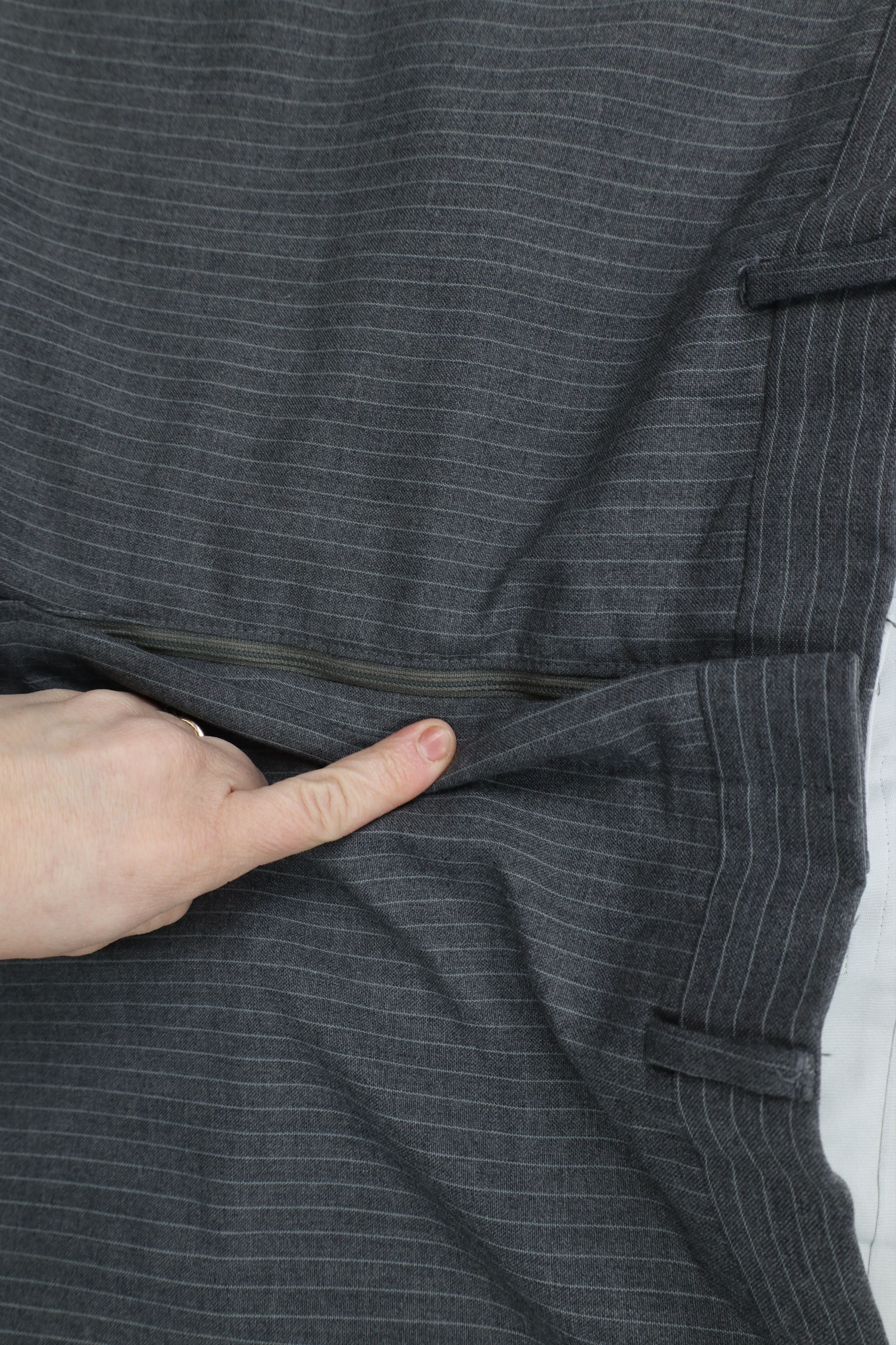 Vintage Vintage 70s Streetwear Pinstriped Bell Bottoms Chino Pants Size US 42 / EU 58 - 5 Thumbnail
