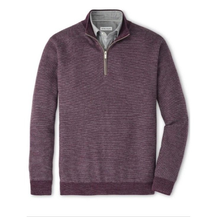 Peter Millar Peter Millar Merino Wool Quarter Zip Sweater - Purple Autumn Size US M / EU 48-50 / 2 - 1 Thumbnail
