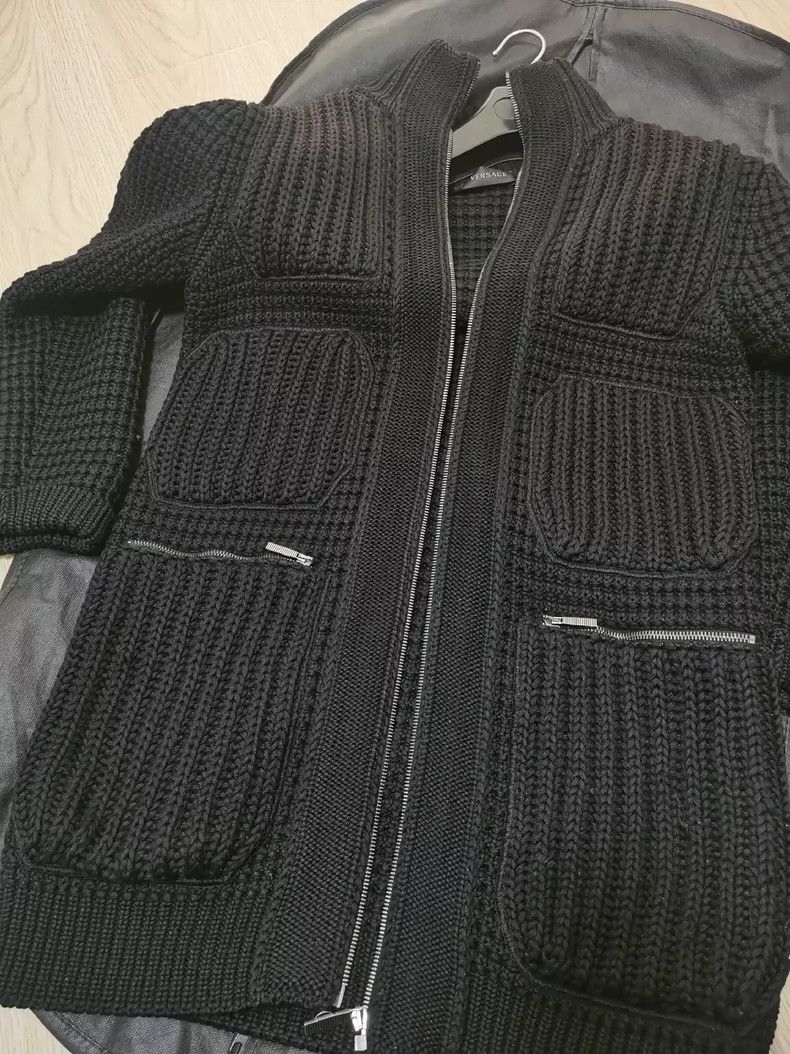 Versace Versace Main Line Knit Sweater Coat - dmc Size US L / EU 52-54 / 3 - 1 Thumbnail