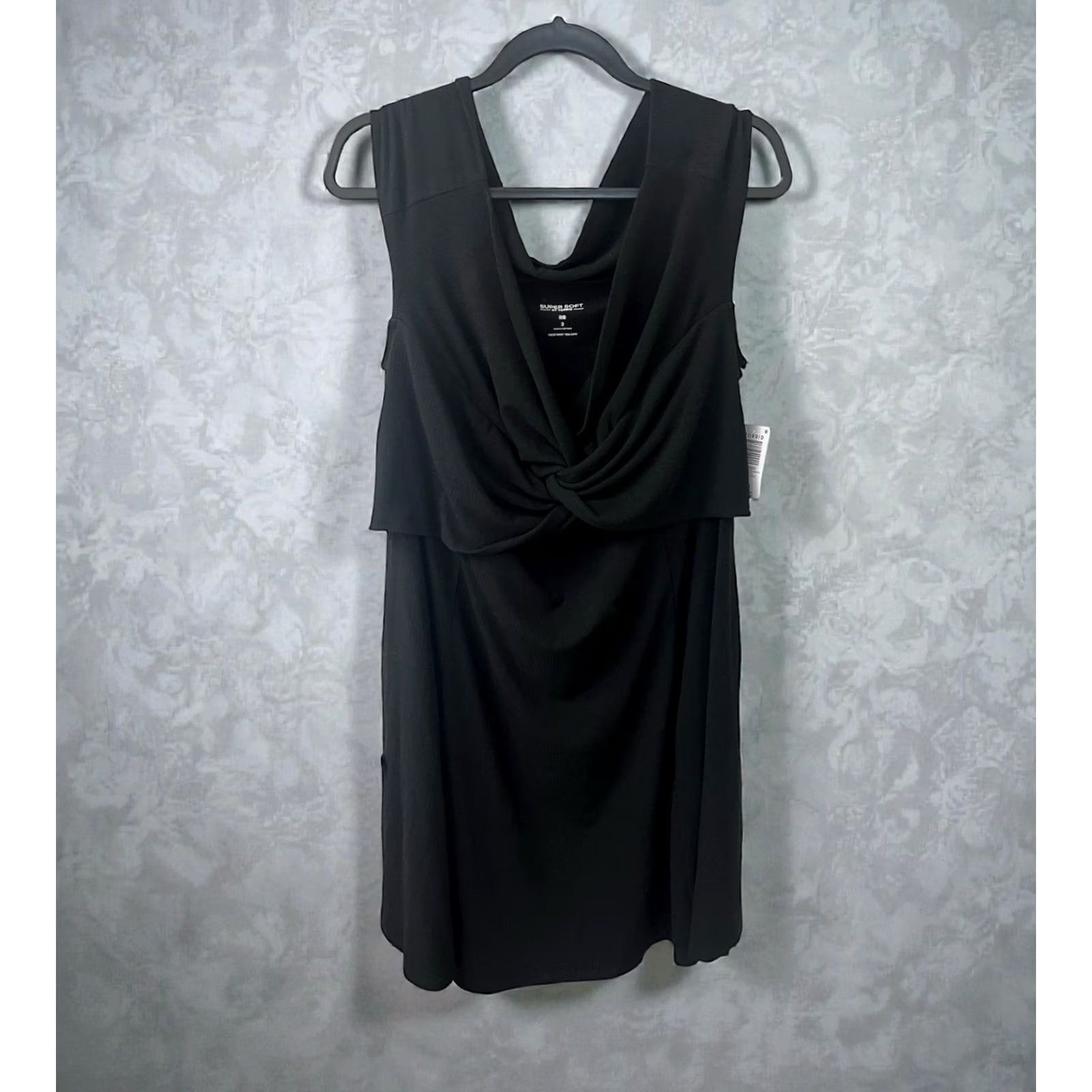 torrid little black dress Casual Short By In Black, Size:4X lightweight fabric that drapes beautifully Torrid little black dress 2XL