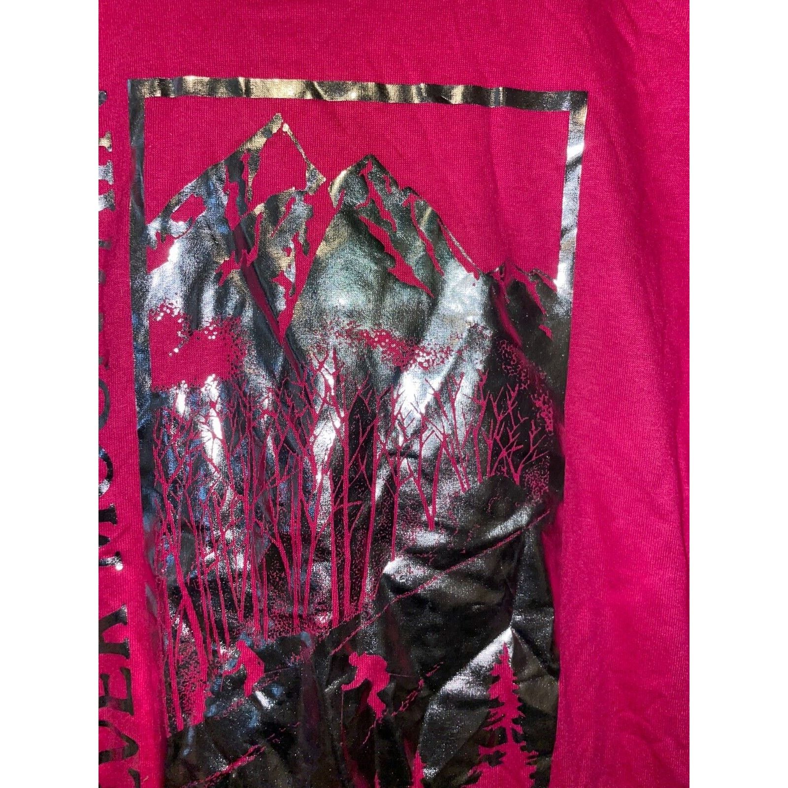 Jerzees × Vintage Vintage Silver Mountain Shirt Kellogg Idaho Pink Tee 80s M Size US M / EU 48-50 / 2 - 4 Thumbnail