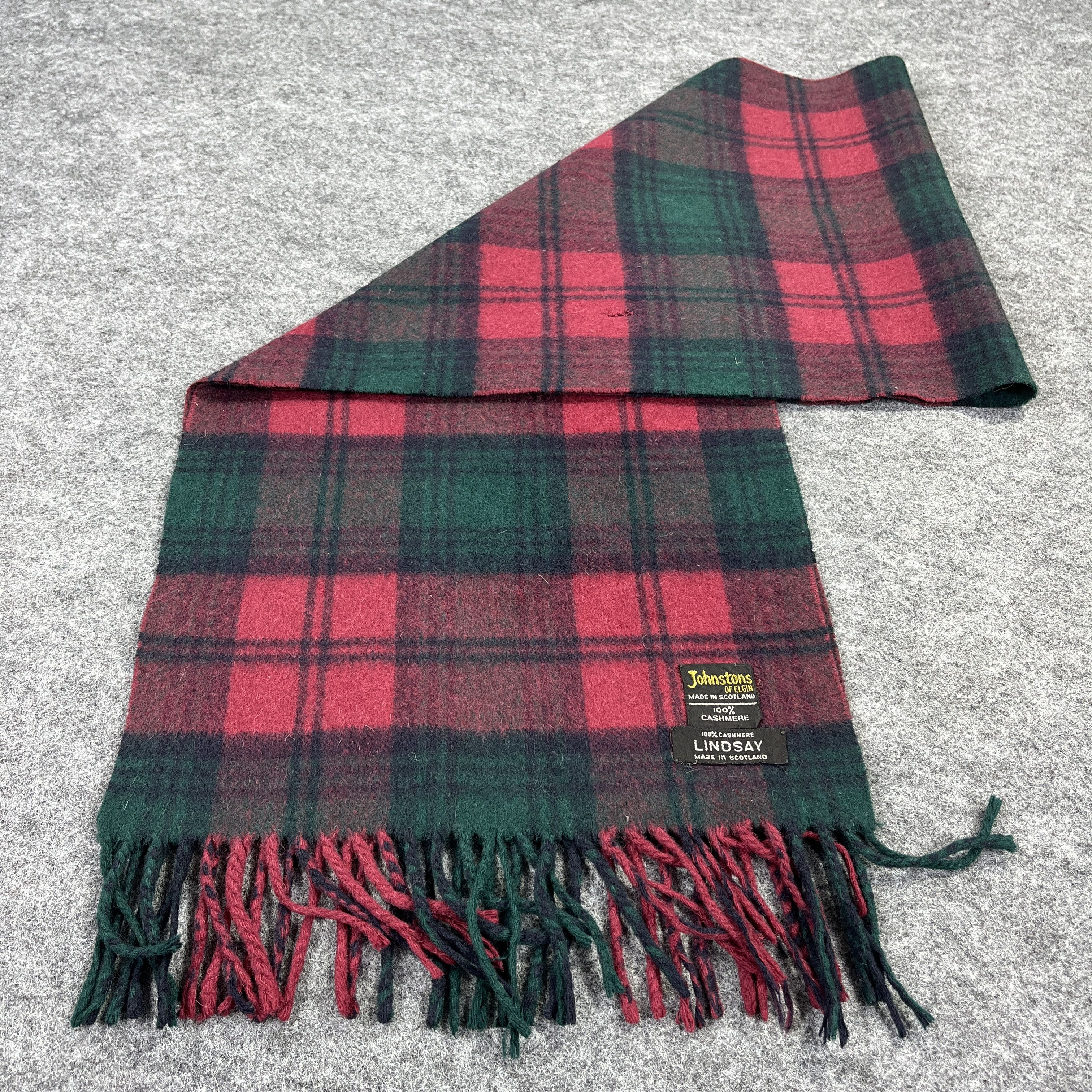 Johnstons Of Elgin × Vintage Johnstons Of Elgin Scarf / Muffler / Neckwear T934 Size ONE SIZE - 4 Thumbnail