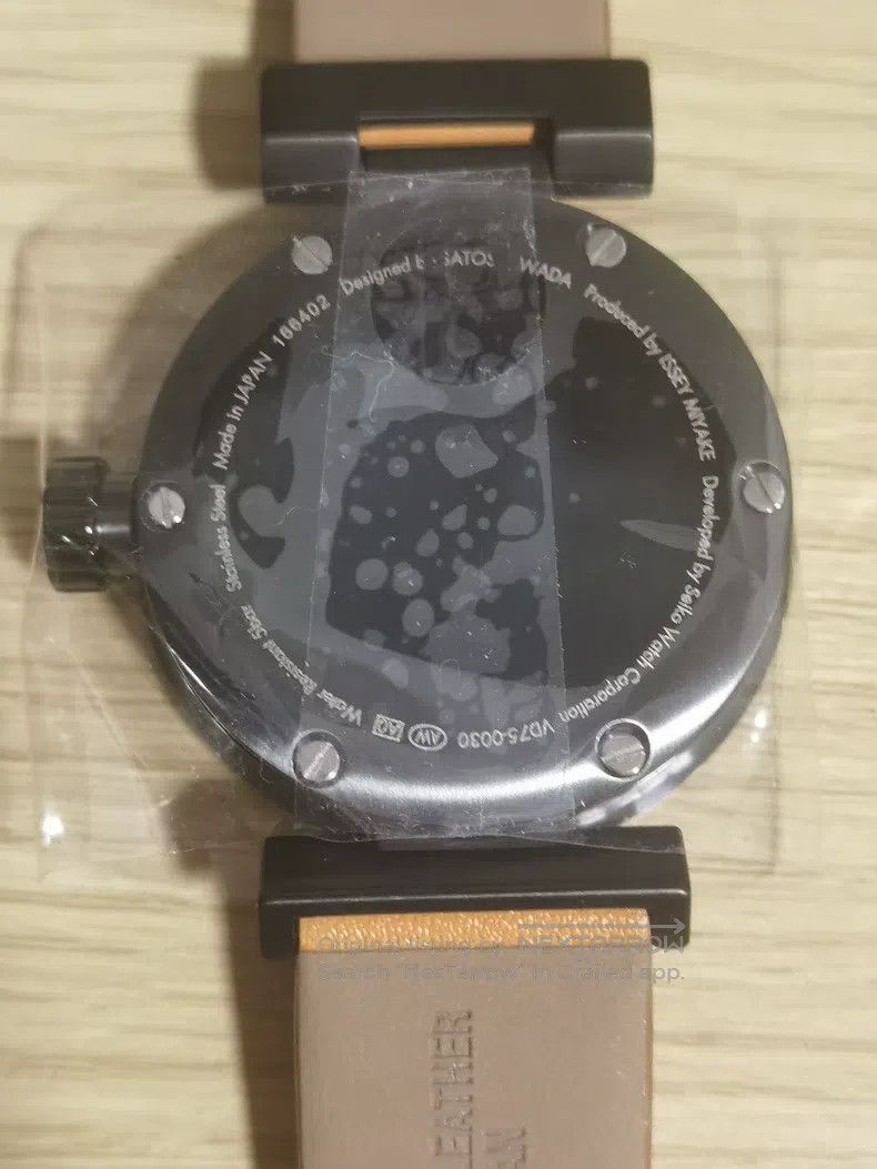 Issey Miyake Issey Miyake Watch with Black Dial and Orange Leather Stra Size ONE SIZE - 7 Thumbnail