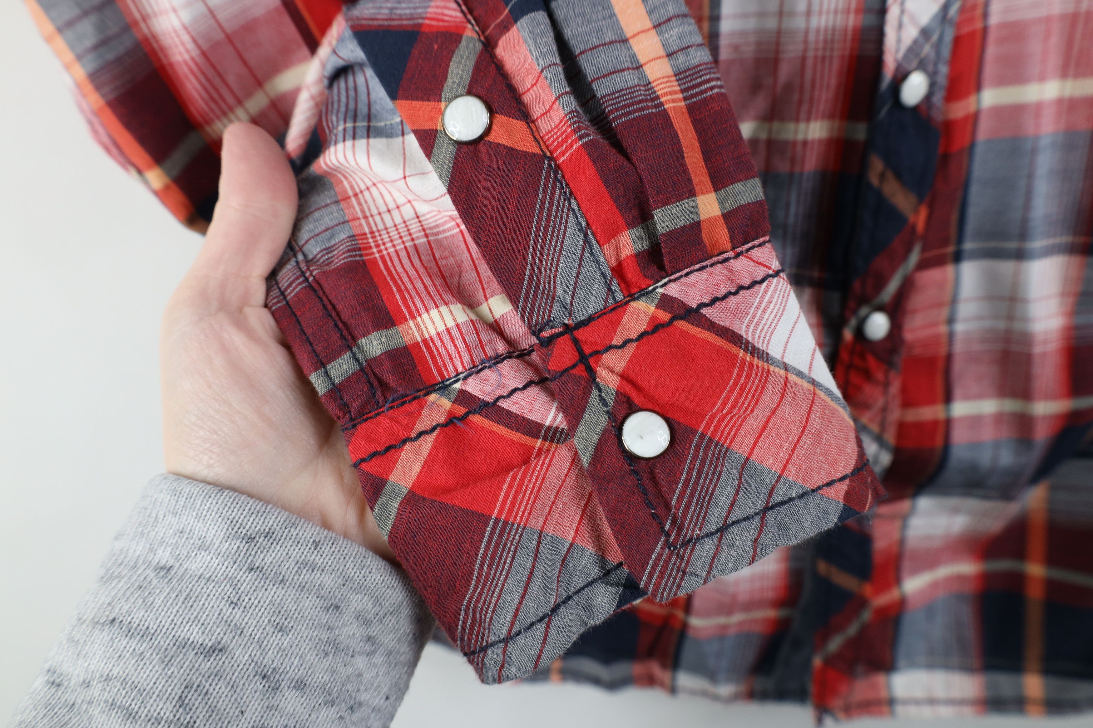 Vintage Buckle BKE Stitch Western Snap Button Collared Shirt Plaid Size US M / EU 48-50 / 2 - 4 Thumbnail