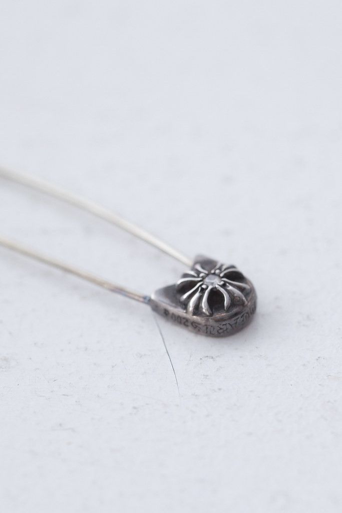 Chrome Hearts Large safety pin brooch with diamond Size ONE SIZE - 4 Thumbnail