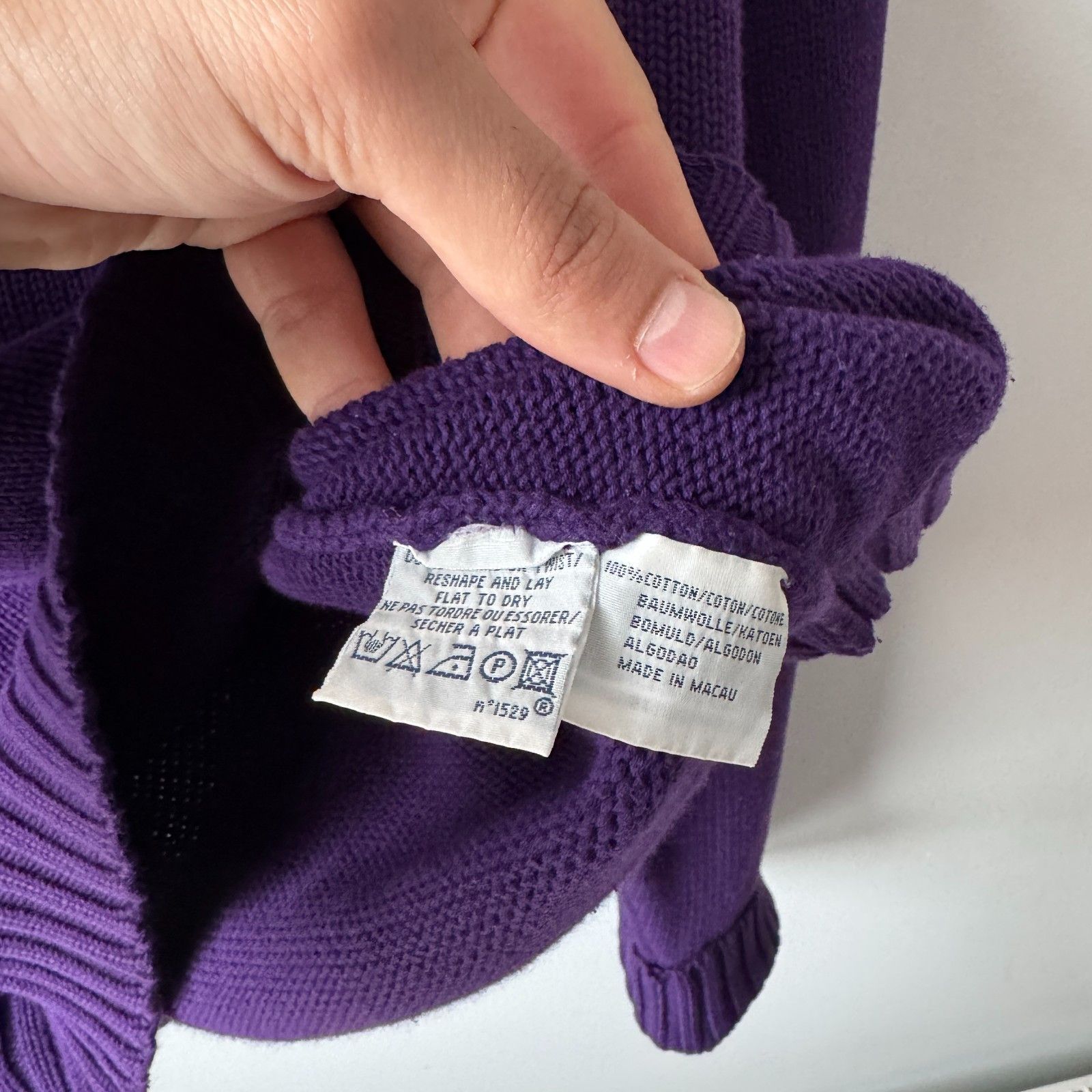 Polo Ralph Lauren Polo Ralph Lauren Vintage Knit Purple Sweater Mens Large Y2K Size US L / EU 52-54 / 3 - 7 Thumbnail