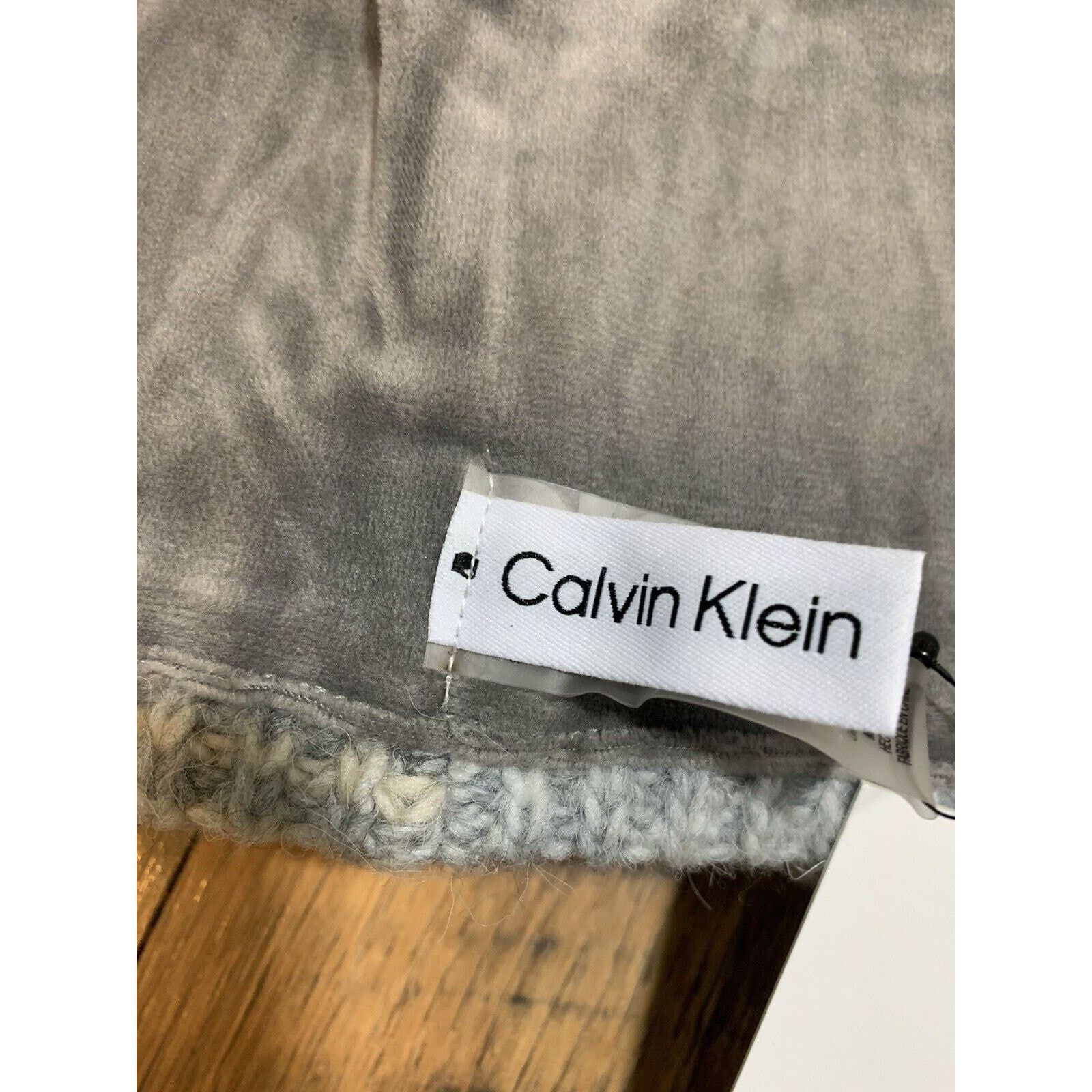Calvin Klein Calvin Klein Beanie Winter Hat Cap One Size Cream Gray Size ONE SIZE - 5 Thumbnail
