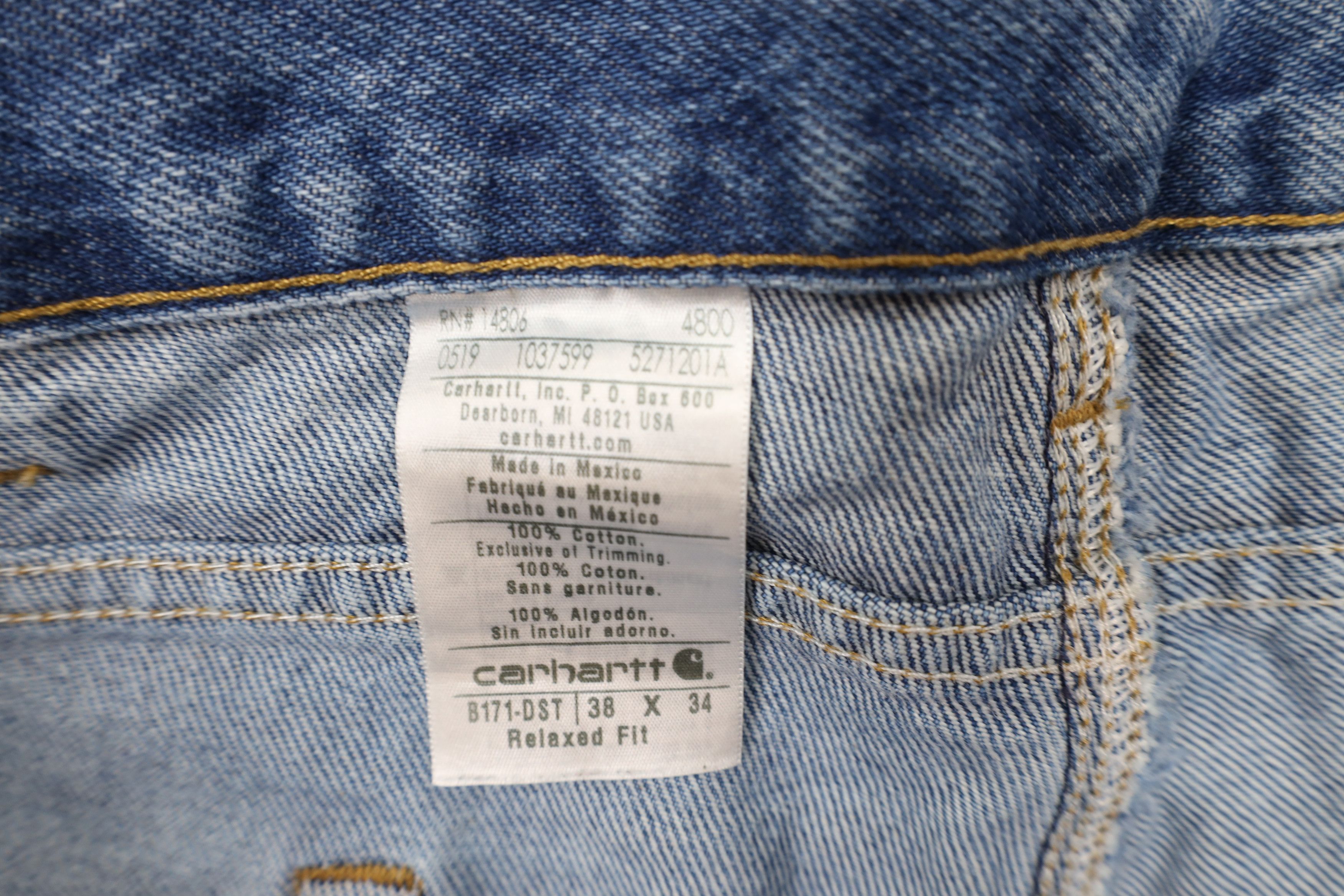 Carhartt Vintage Carhartt Relaxed Wide Leg Dungaree Denim Jeans Size US 38 / EU 54 - 9 Thumbnail