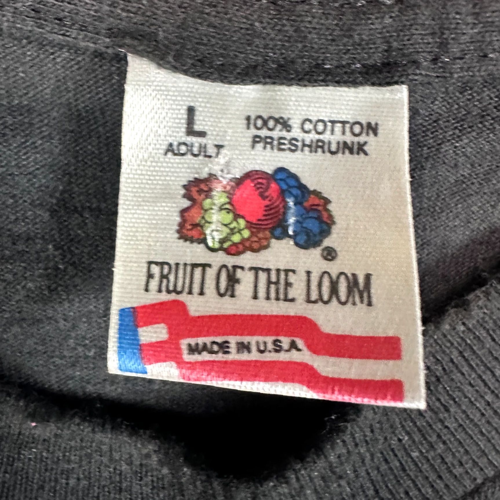 Fruit Of The Loom VINTAGE Fruit of the Loom T-Shirt Mens XL Black 90s Whales Nature USA Made Graphic Print Crew Neck Short Sleeve - 90s, Animals, Nature Size US XL / EU 56 / 4 - 7 Thumbnail