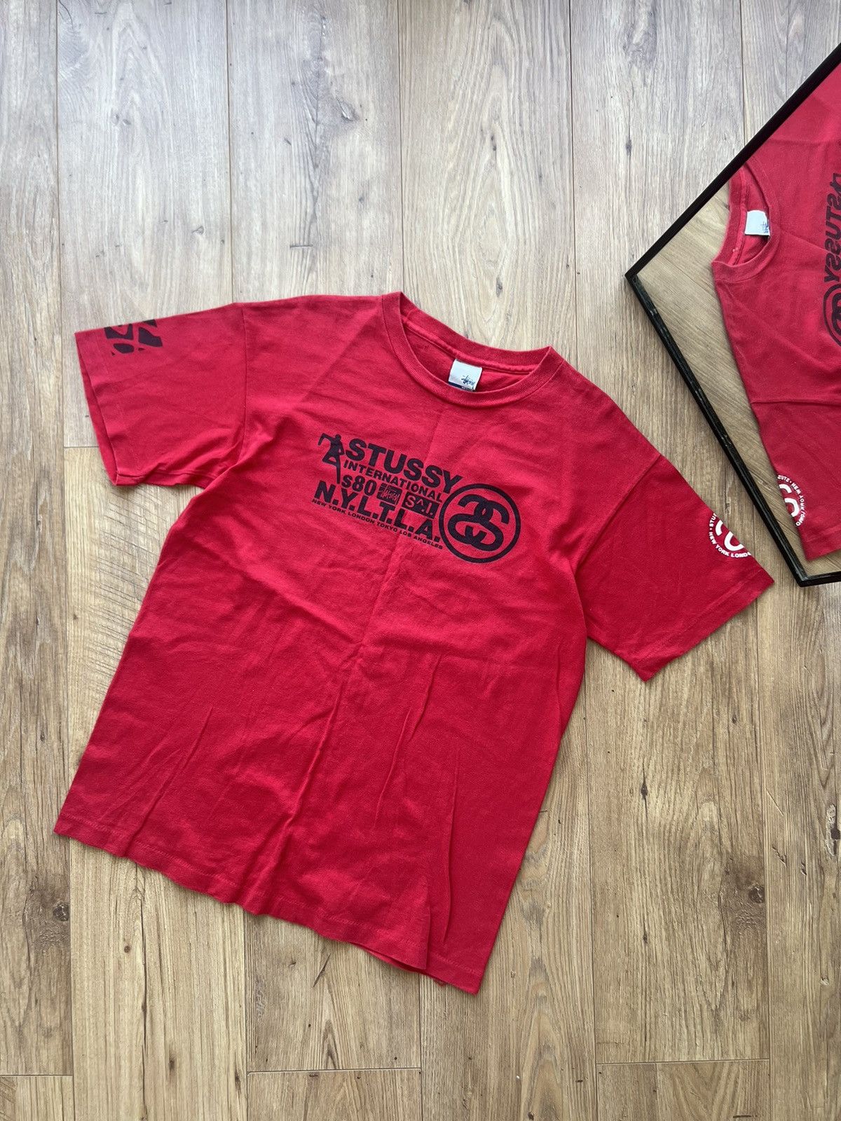Stussy 00’s STUSSY NYLTLA INTERNATIONAL Y2K DISTRESSED TEE RARE Size US M / EU 48-50 / 2 - 1 Thumbnail