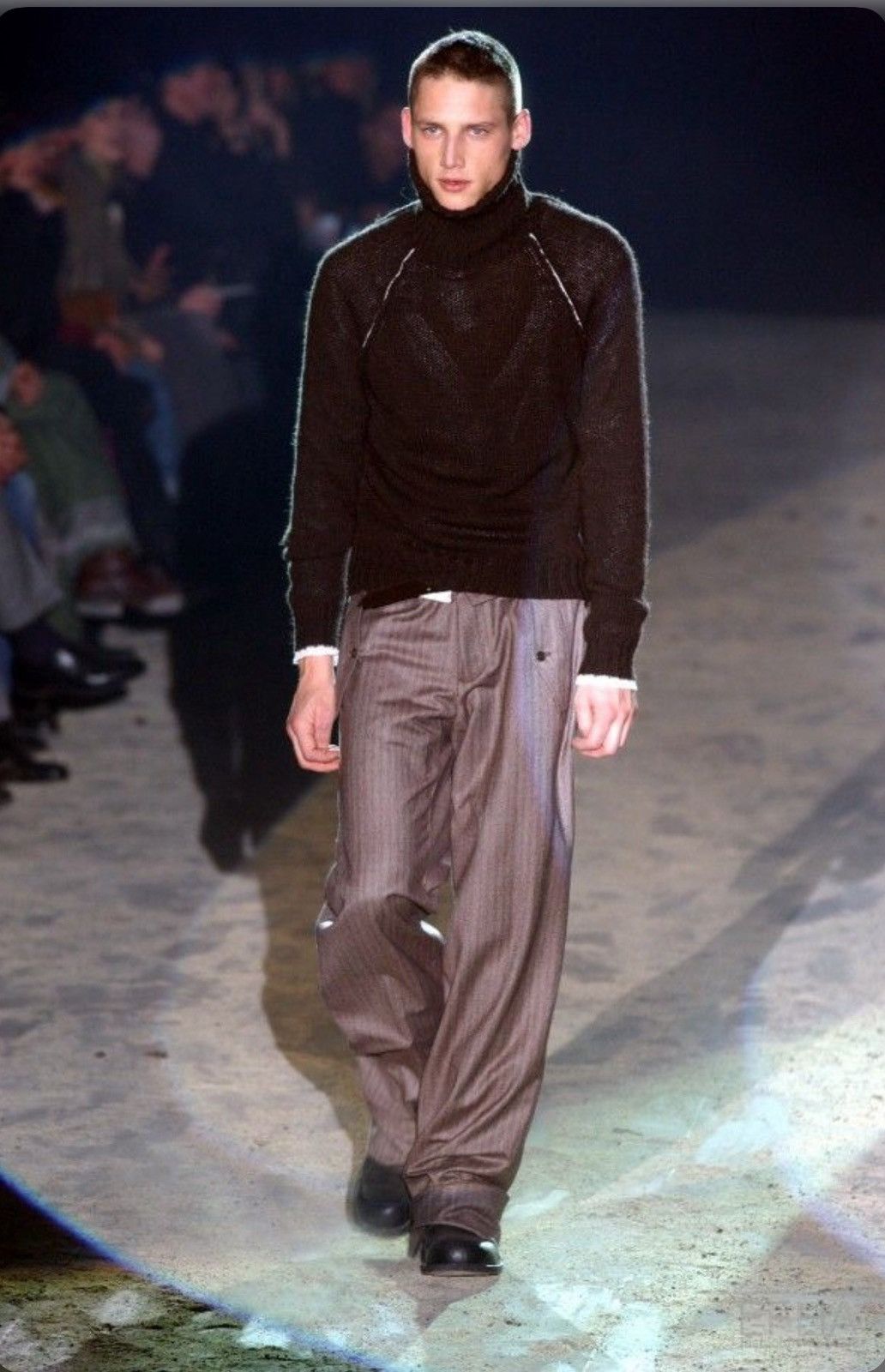 Neil Barrett Neil Barrett Fall 2003 Grey Alpaca Turtleneck Knitsweater Size US M / EU 48-50 / 2 - 3 Thumbnail
