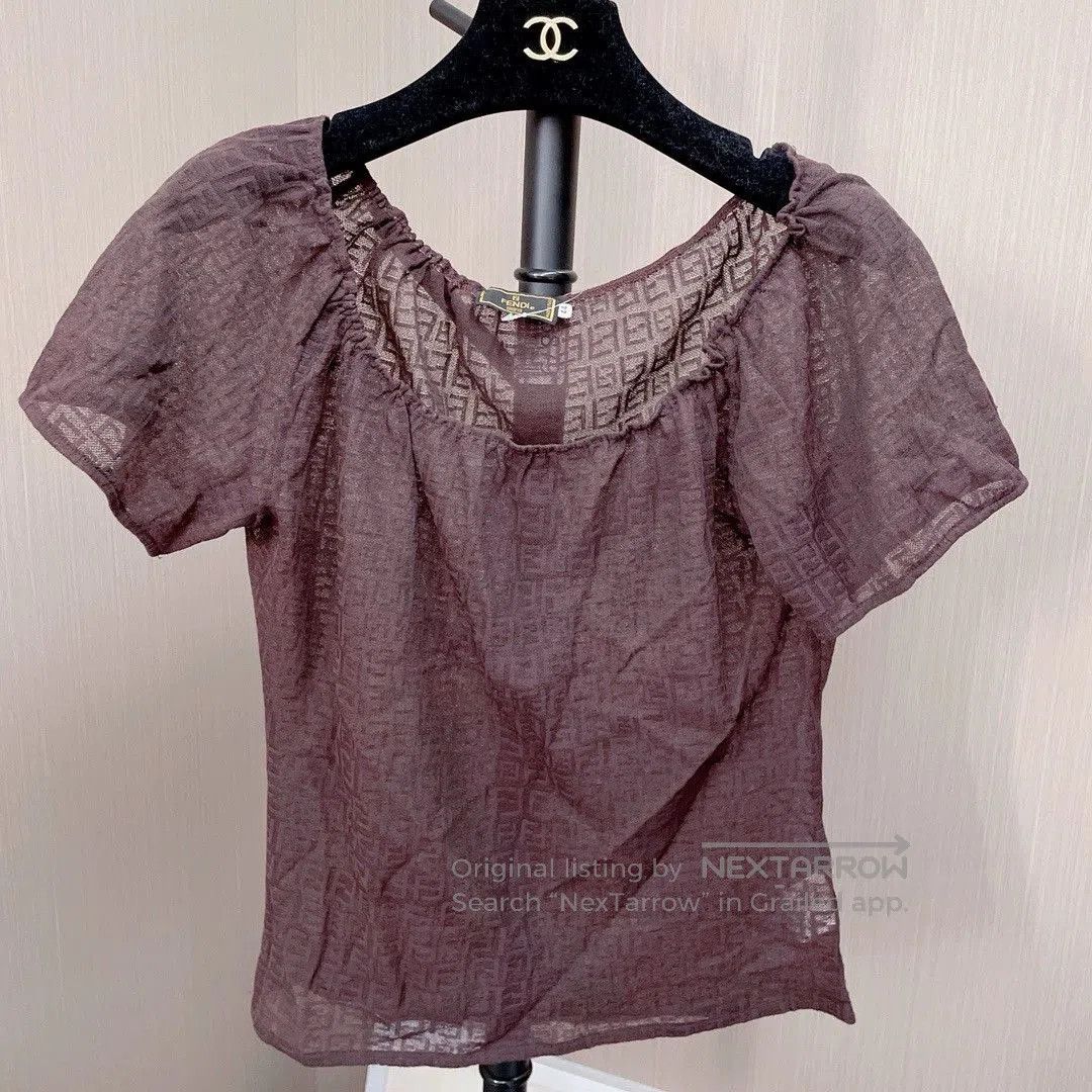 Fendi Fendi Short Sleeve Blouse Top. Size US XS / EU 42 / 0 - 1 Thumbnail