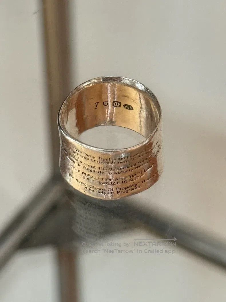 Julius Julius Dark Style Ring Size ONE SIZE - 2 Thumbnail