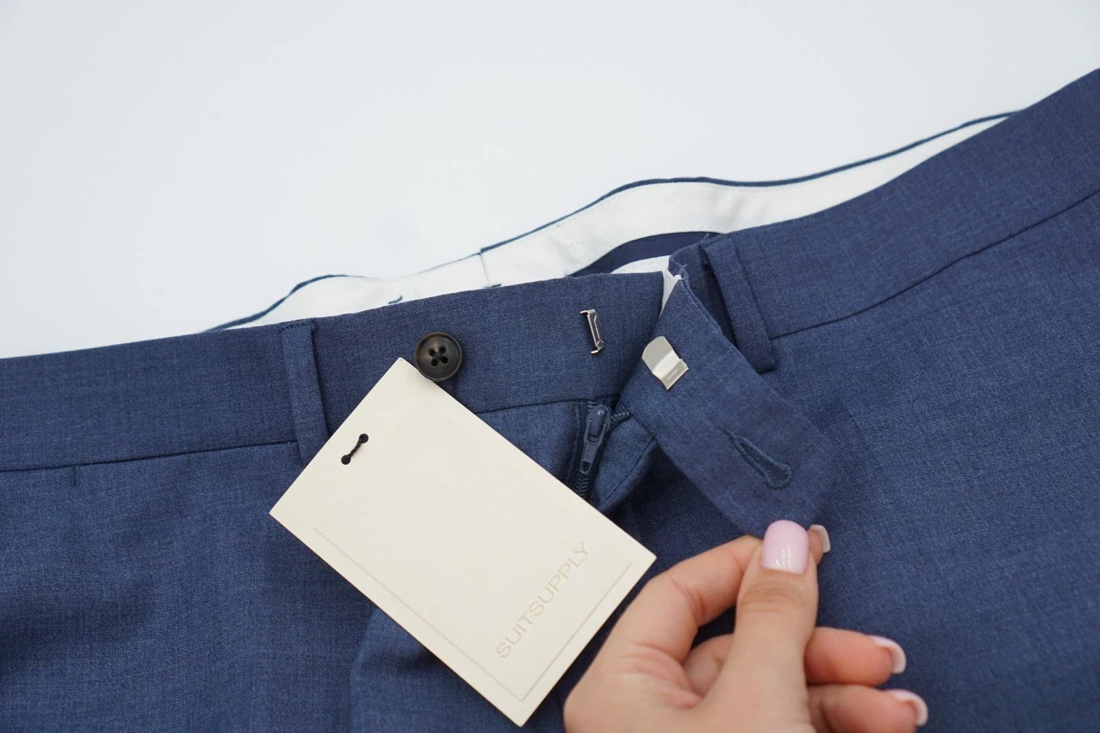 Suitsupply Men Suitsupply Pants Brescia Blue Wool Size UK/US42 Size 42R - 3 Thumbnail