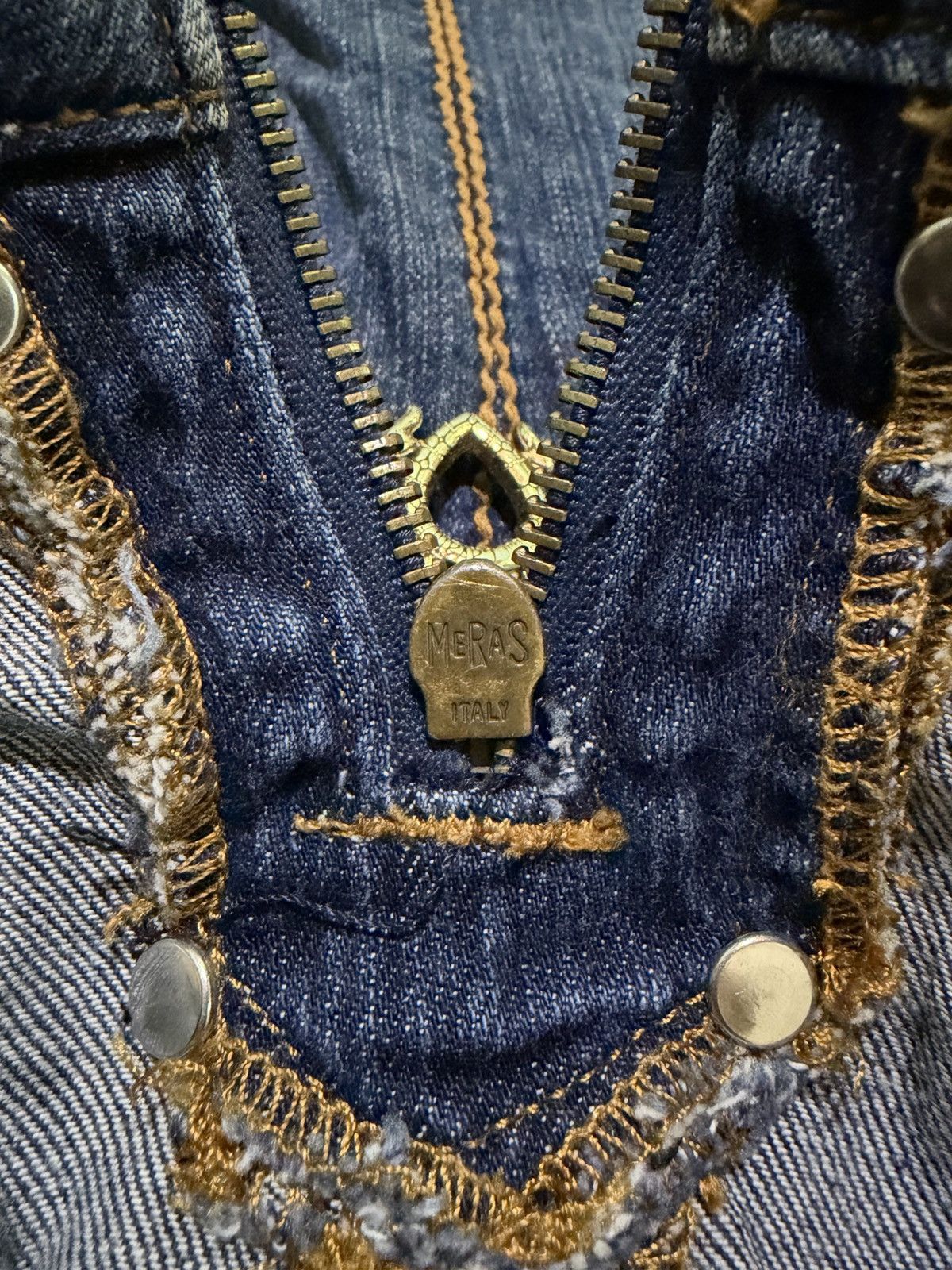 Just Cavalli JUST CAVALLI TURTLE SNAKE DENIM SKIRT Size 28" / US 6 / IT 42 - 8 Thumbnail