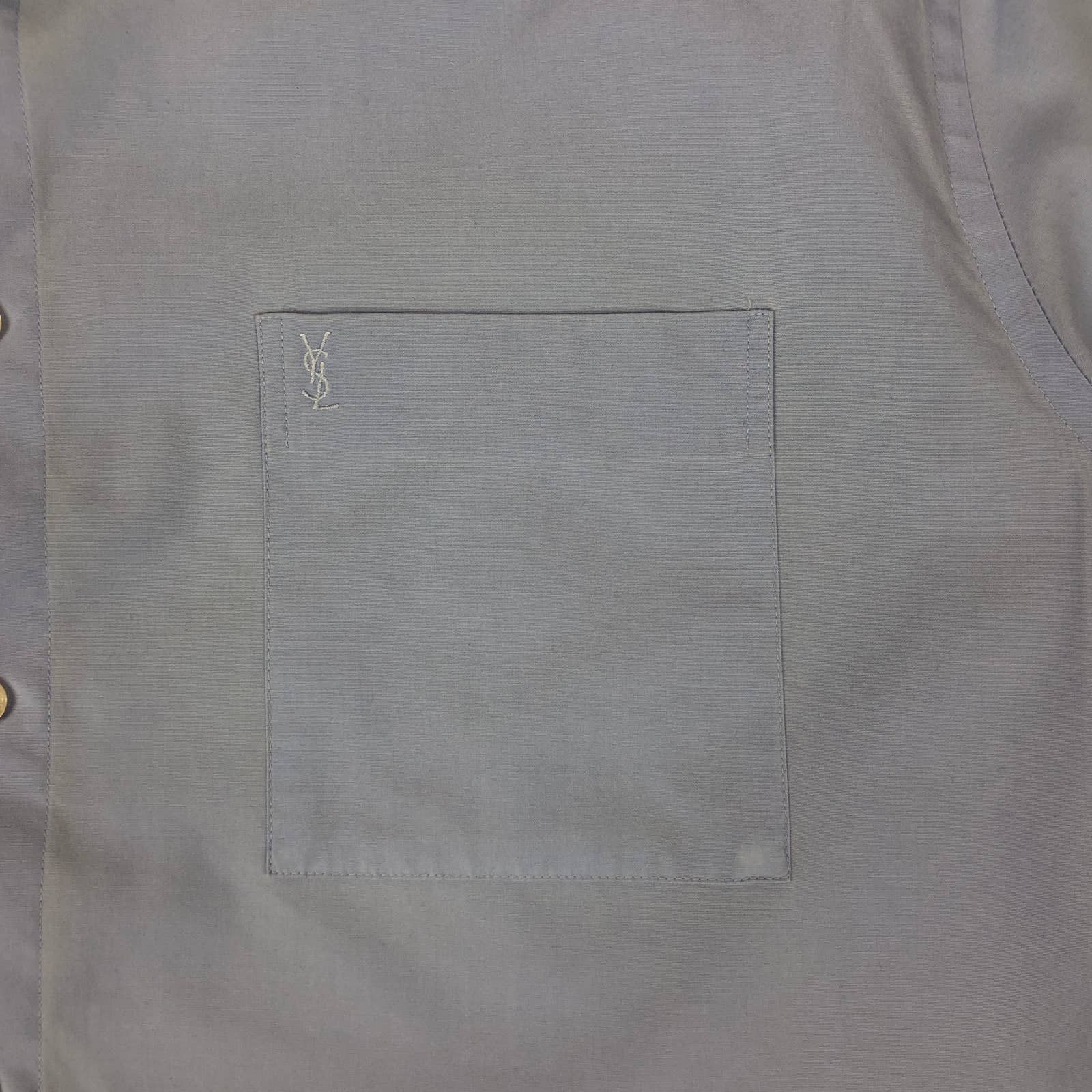 Yves Saint Laurent YSL Logo Shirt Size US L / EU 52-54 / 3 - 3 Thumbnail