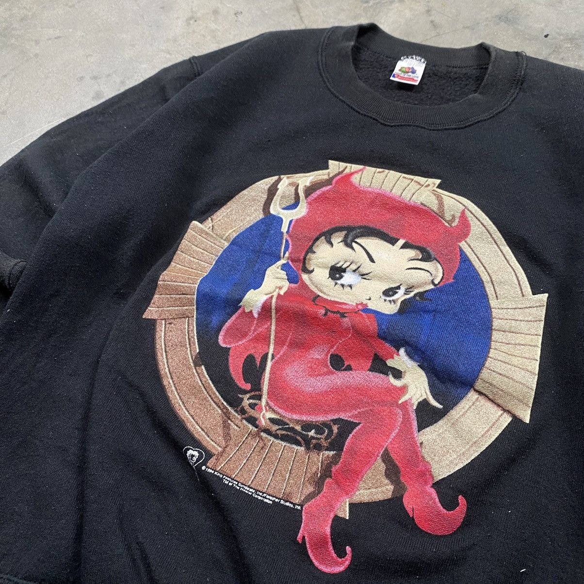 Cartoon Network × Fruit Of The Loom Grail 90s Betty Boop Devil Boop Crewneck Size S / US 4 / IT 40 - 2 Thumbnail