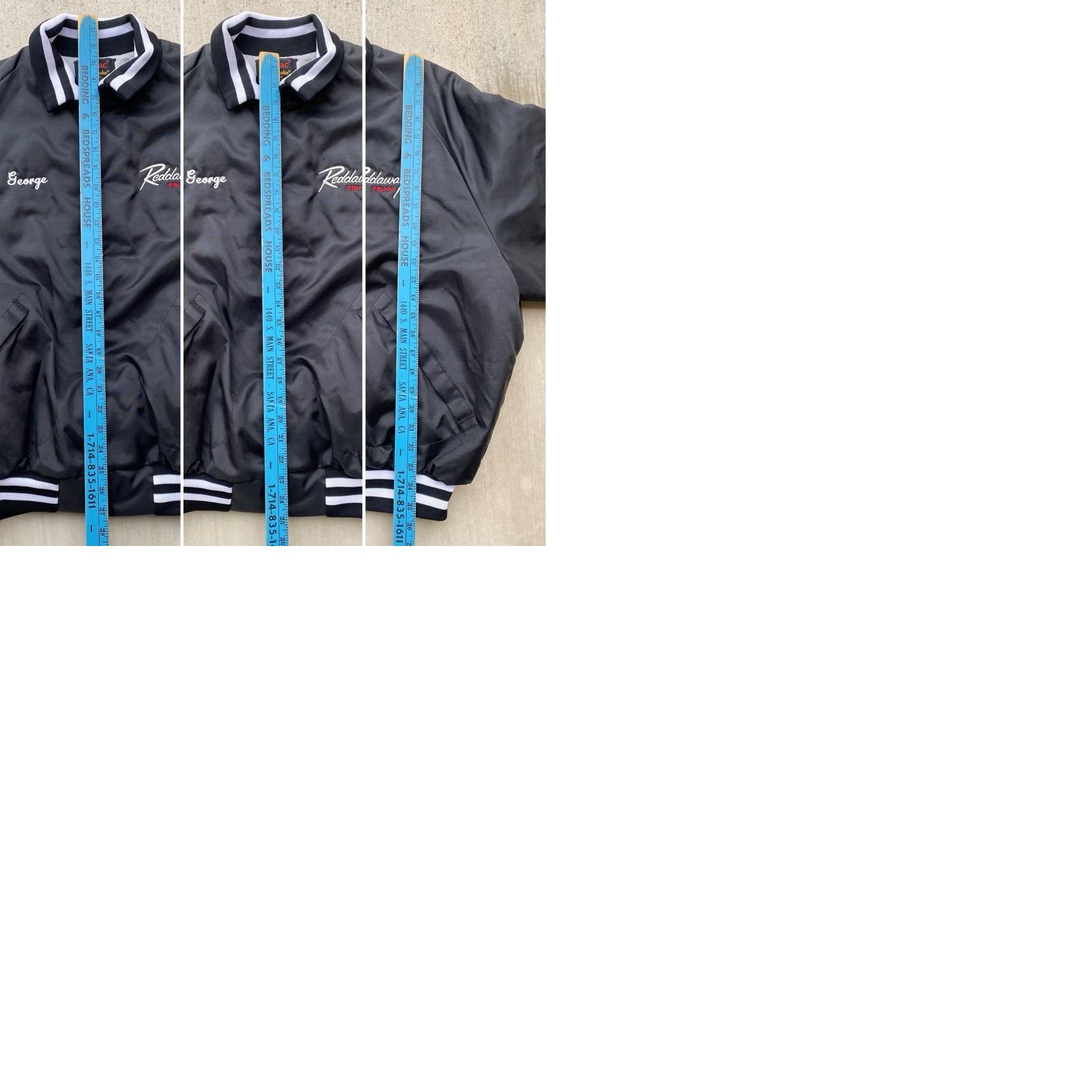 Dunbrooke VINTAGE Pla-Jac Dunbrooke Reddaway Truck Line Bomber Varsity Jacket Black XL Mens Size US XL / EU 56 / 4 - 12 Thumbnail