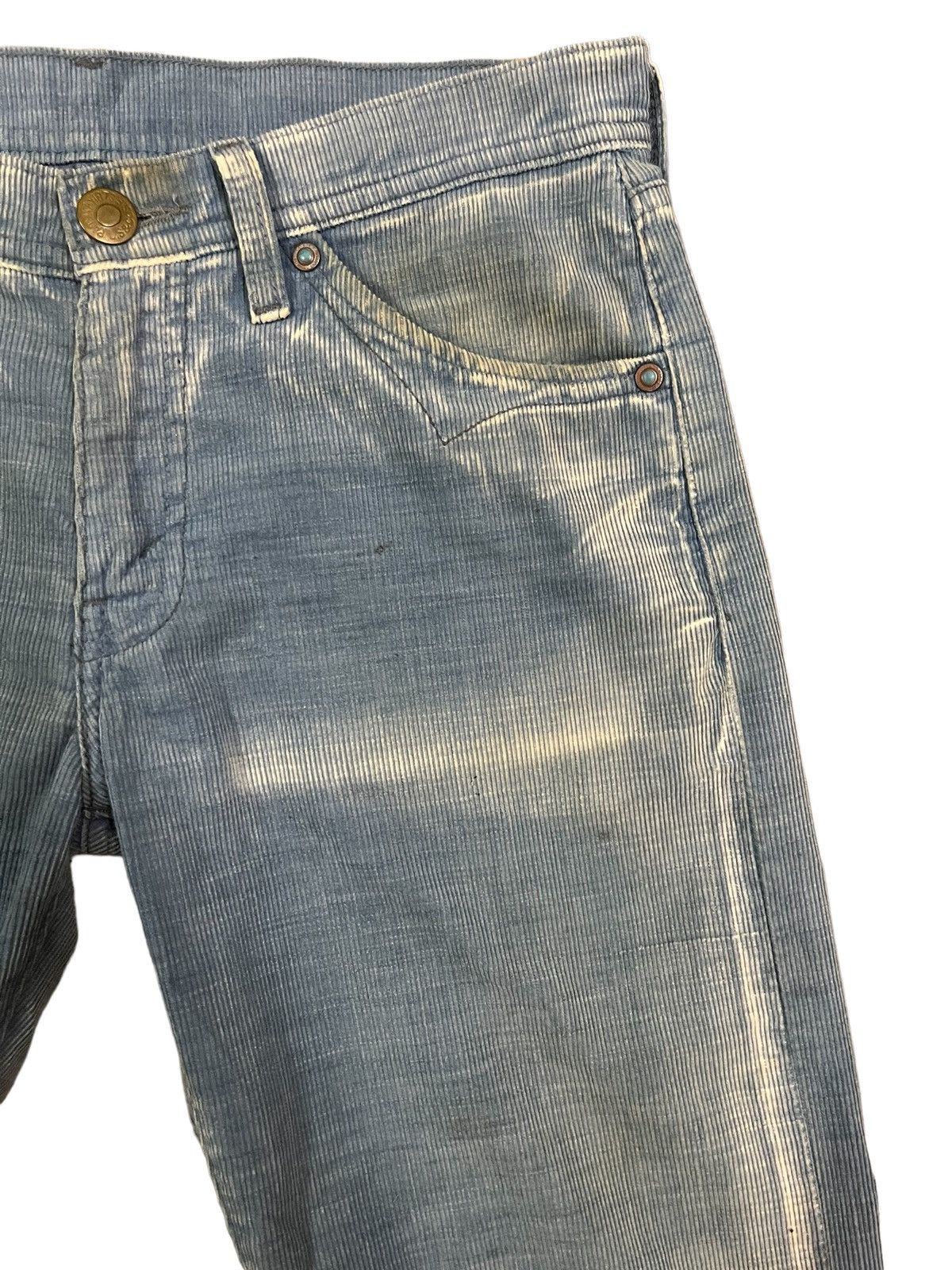 Levi's Vintage Levi’s 705 Blue Washed Bleached Corduroy Jeans Size US 30 / EU 46 - 6 Thumbnail