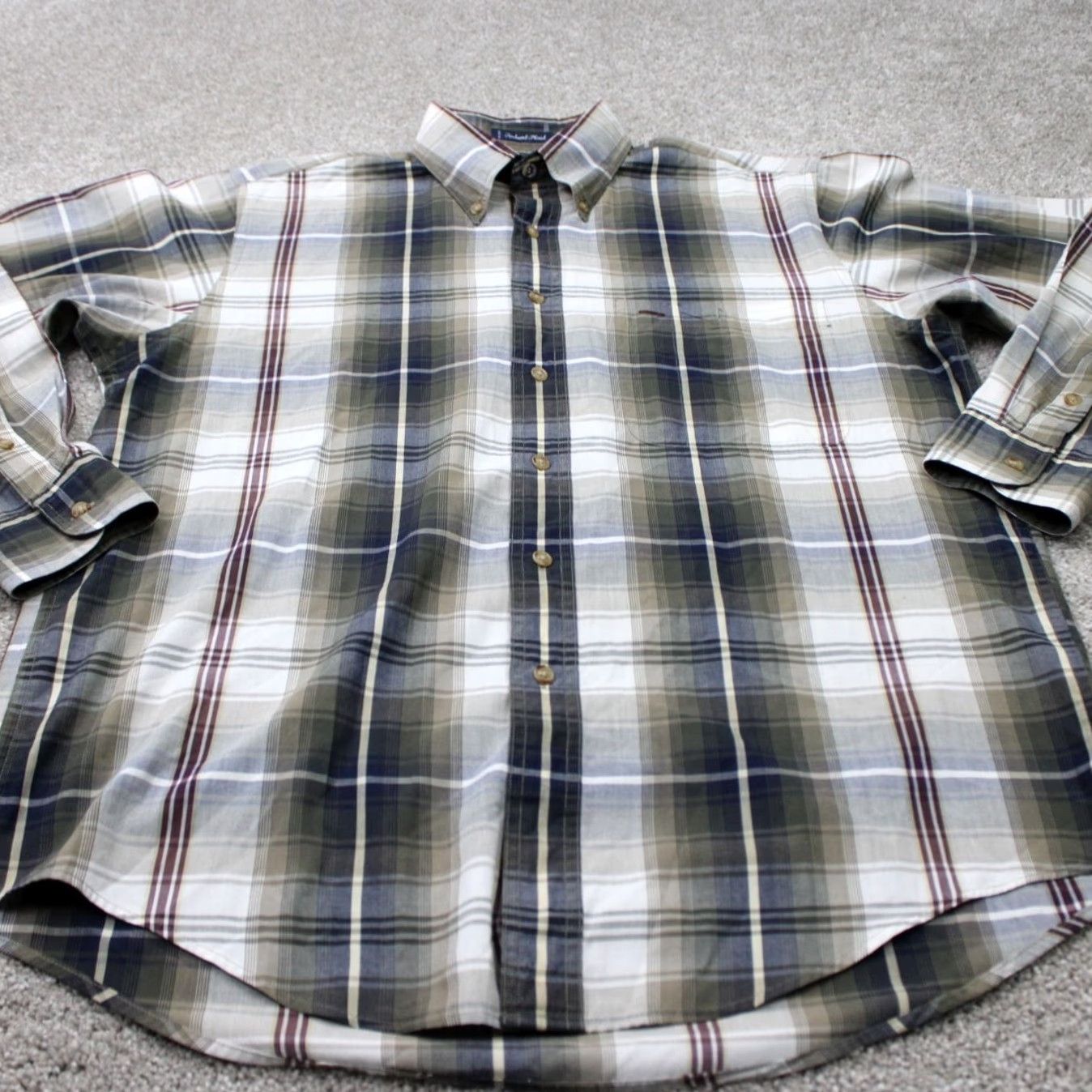 Gant GANT Shirt Mens XL Green Plaid Button-Down Long Sleeve Cotton/Poly Twill Foxhunt Vintage? No Size US XL / EU 56 / 4 - 3 Thumbnail
