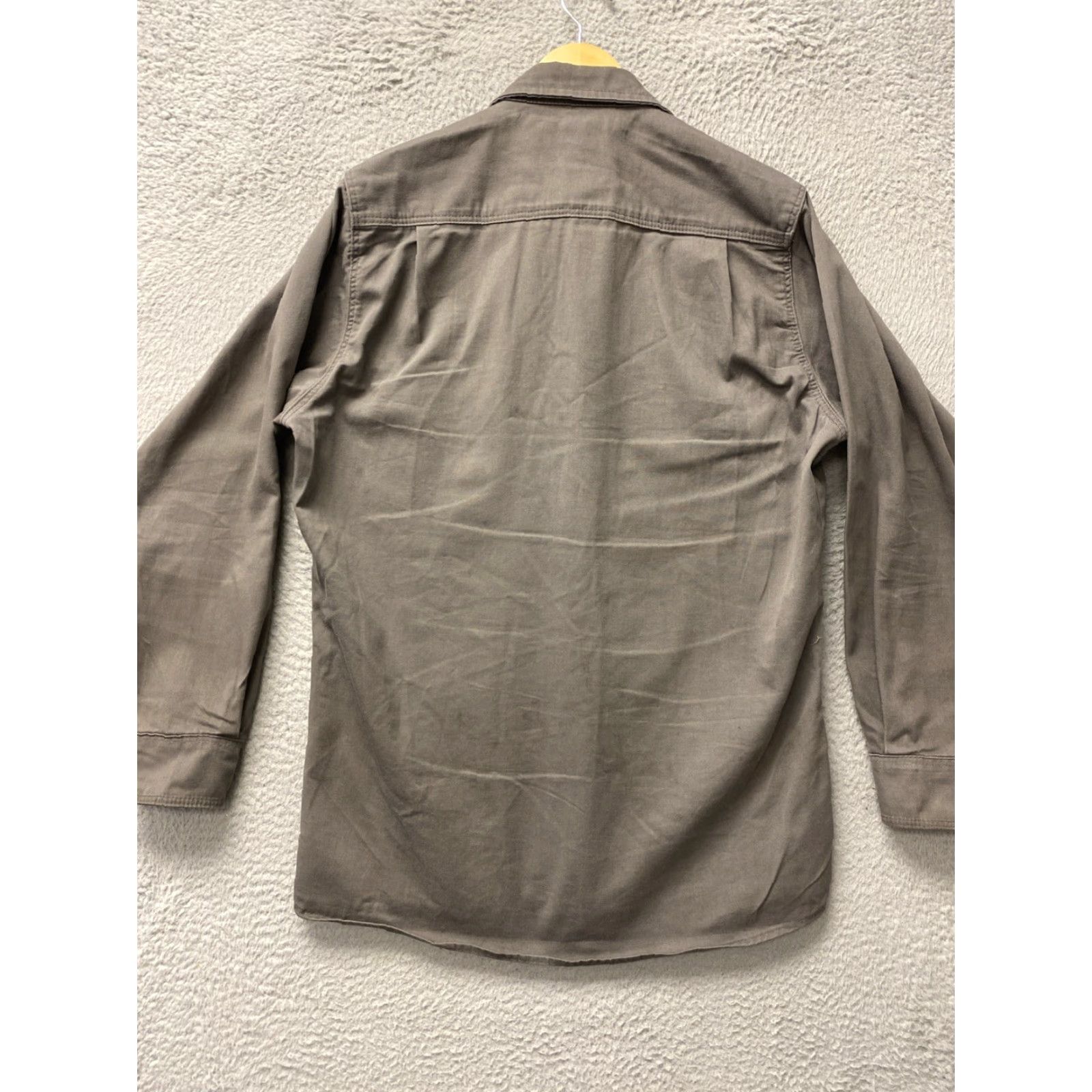 Vintage VINTAGE Lipco FR Flame Resistant Welding Shirt Heavy Weight Cotton Men Large Gray Safety Workwear Size US L / EU 52-54 / 3 - 8 Thumbnail