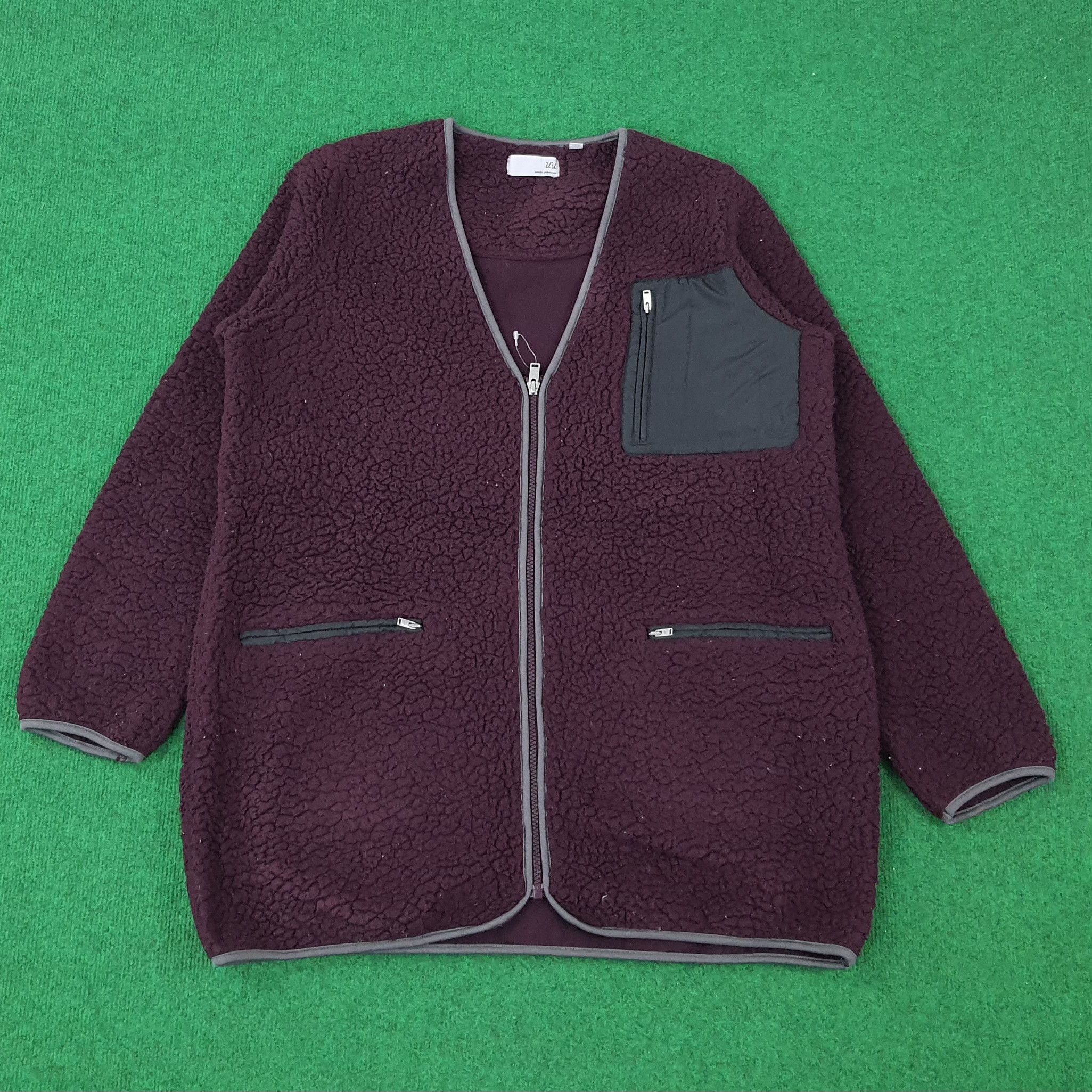 Japanese Brand × Vintage Vintage UU Uniqlo Undercover Custom Logo Fleece Jacket Size US L / EU 52-54 / 3 - 3 Thumbnail