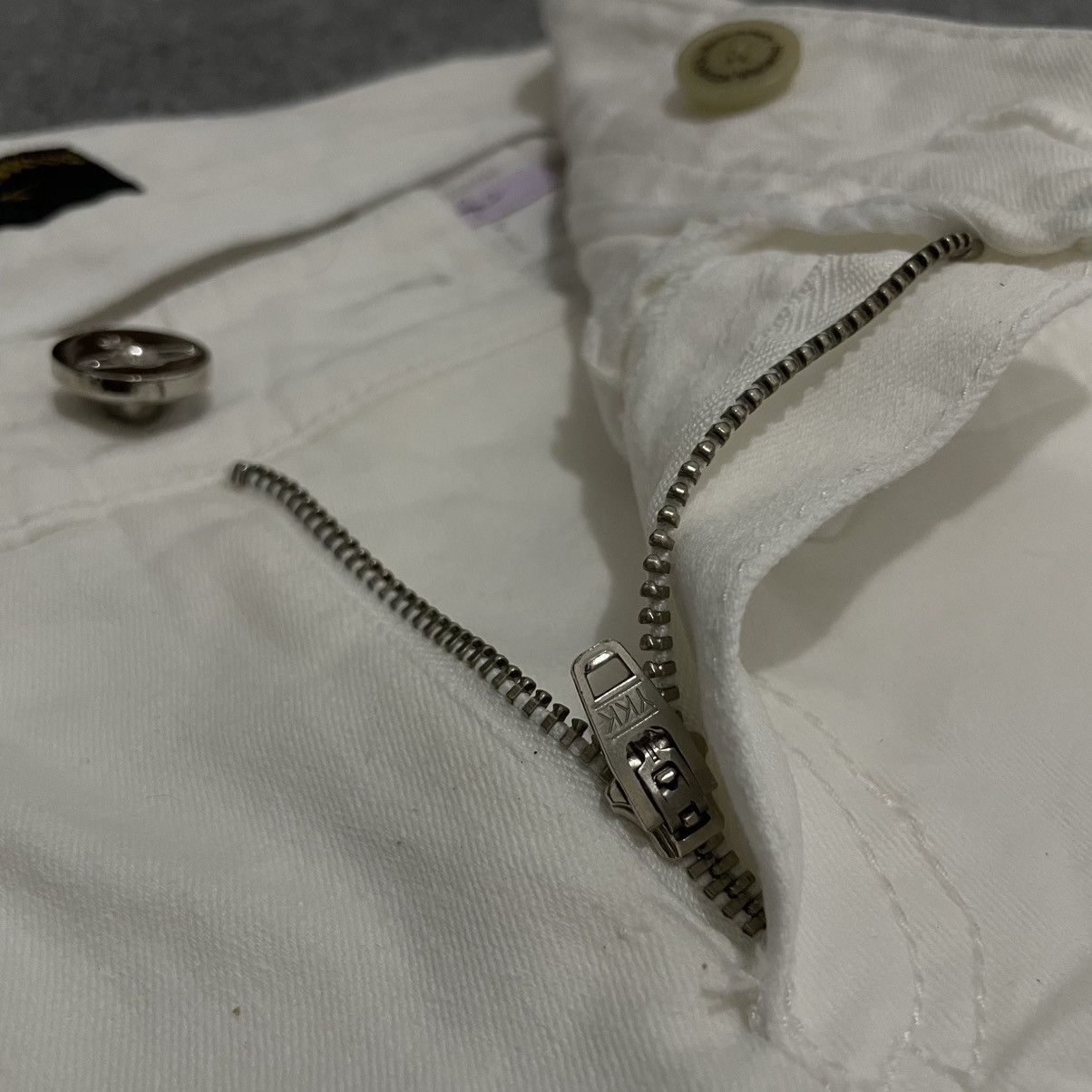 Vivienne Westwood Vivienne Westwood White Skinny Pants Orb Embroidery Size 27" / US 4 / IT 40 - 5 Thumbnail