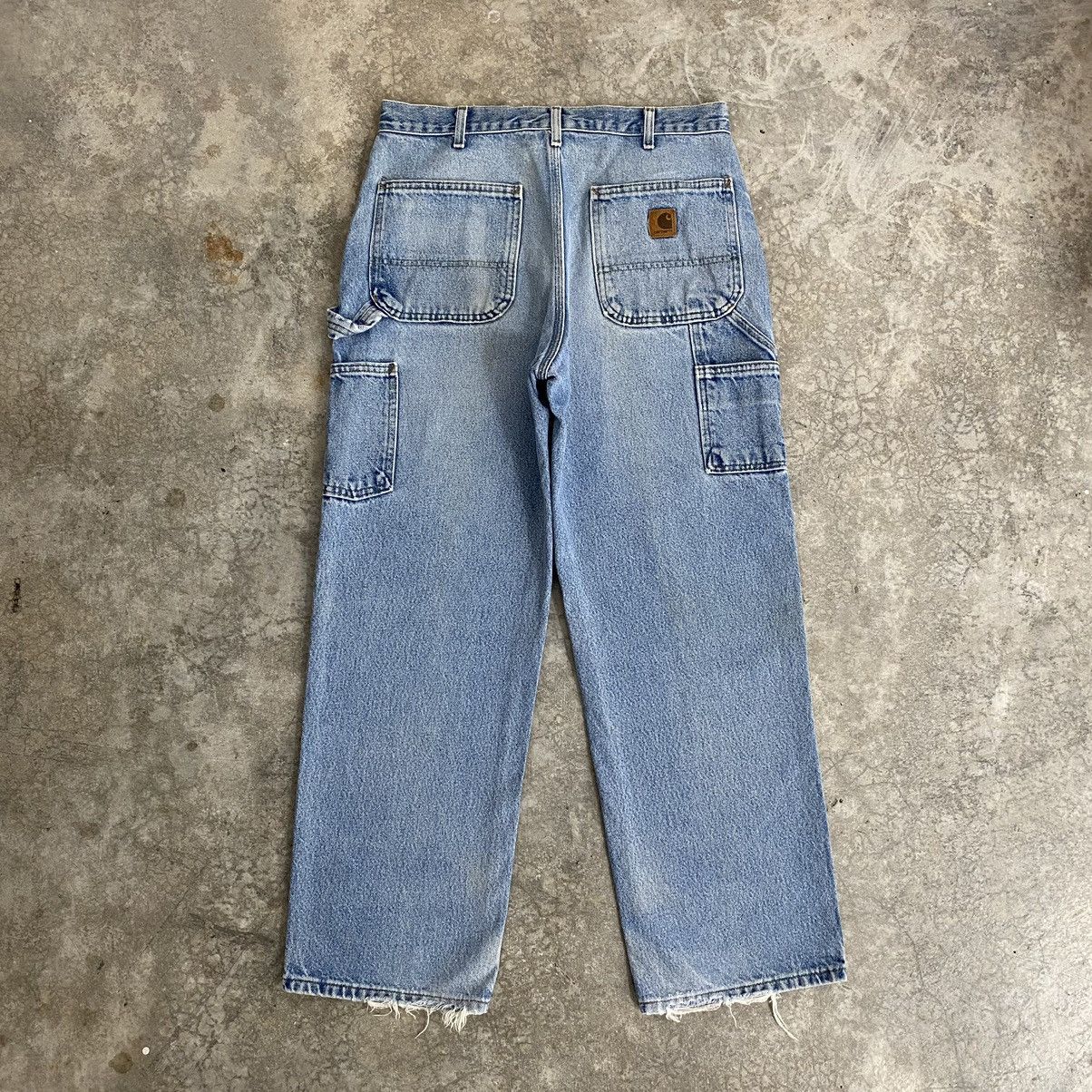 Carhartt Vintage Carhartt Faded Blue Carpenter Work Denim Jeans Size US 32 / EU 48 - 15 Thumbnail