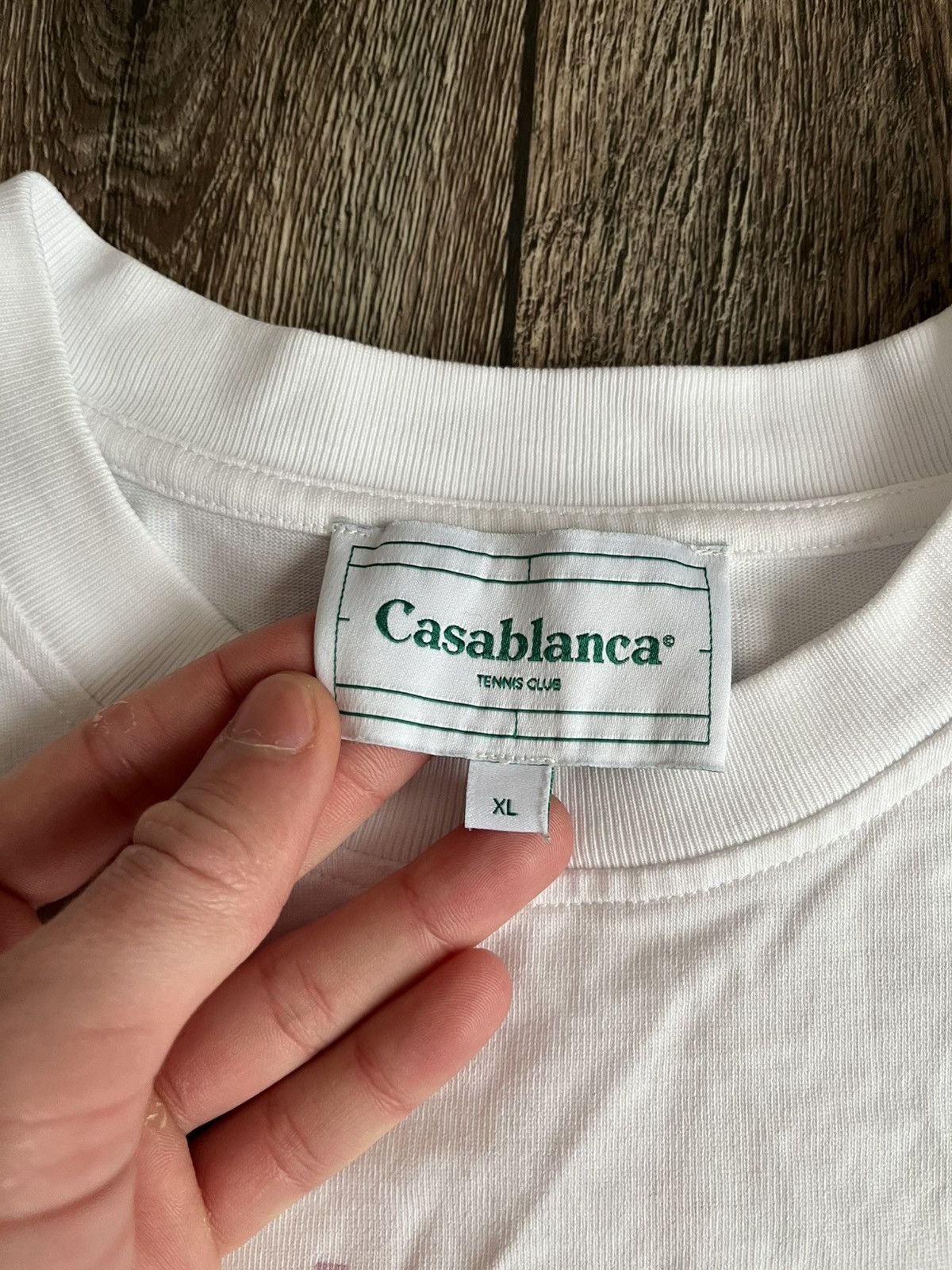 Casablanca Casablanca Tennis Club White T-Shirt Size US XL / EU 56 / 4 - 3 Thumbnail