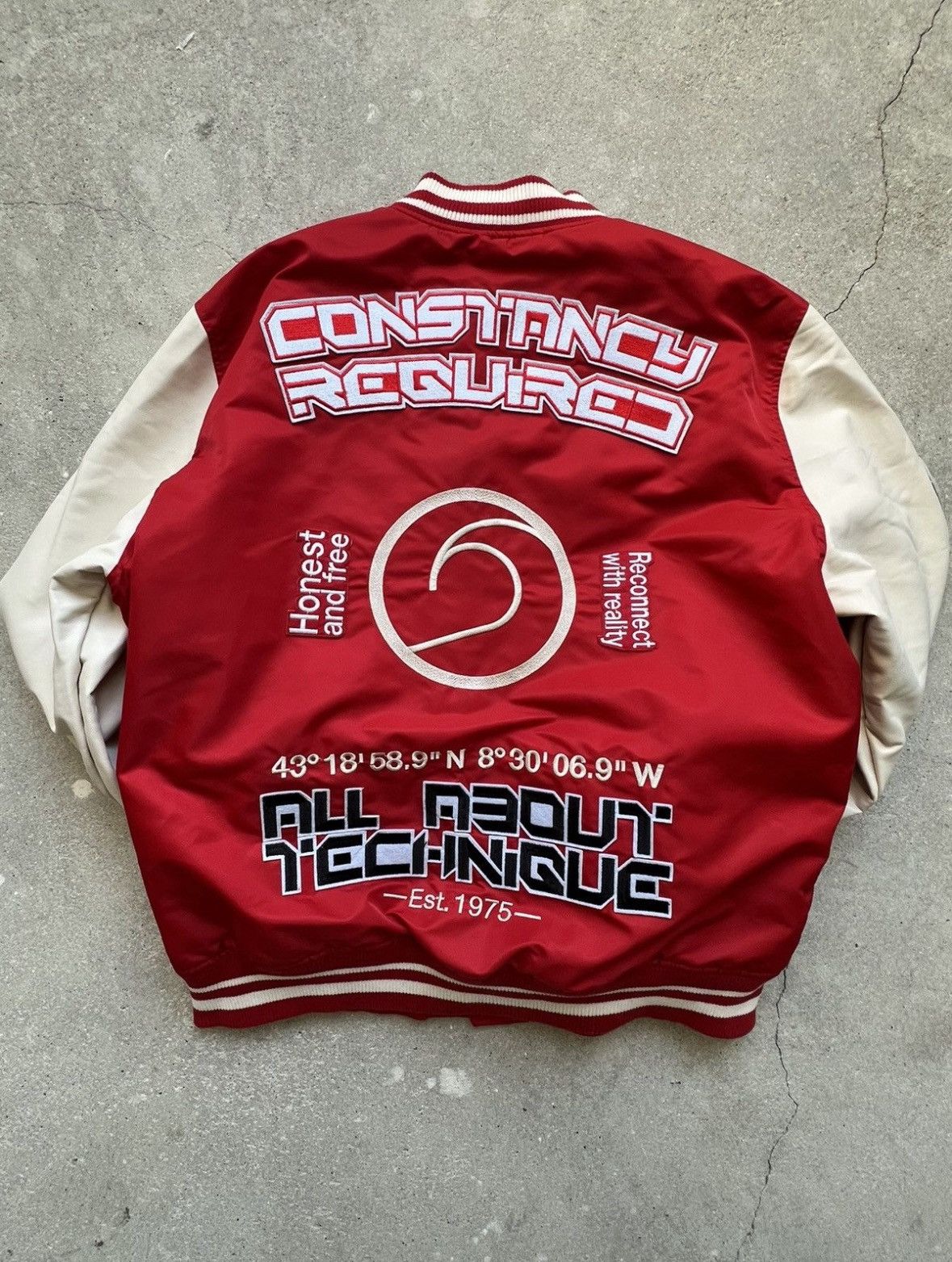 Rhude × Zara Zara leather red varsity jacket Size US L / EU 52-54 / 3 - 6 Thumbnail