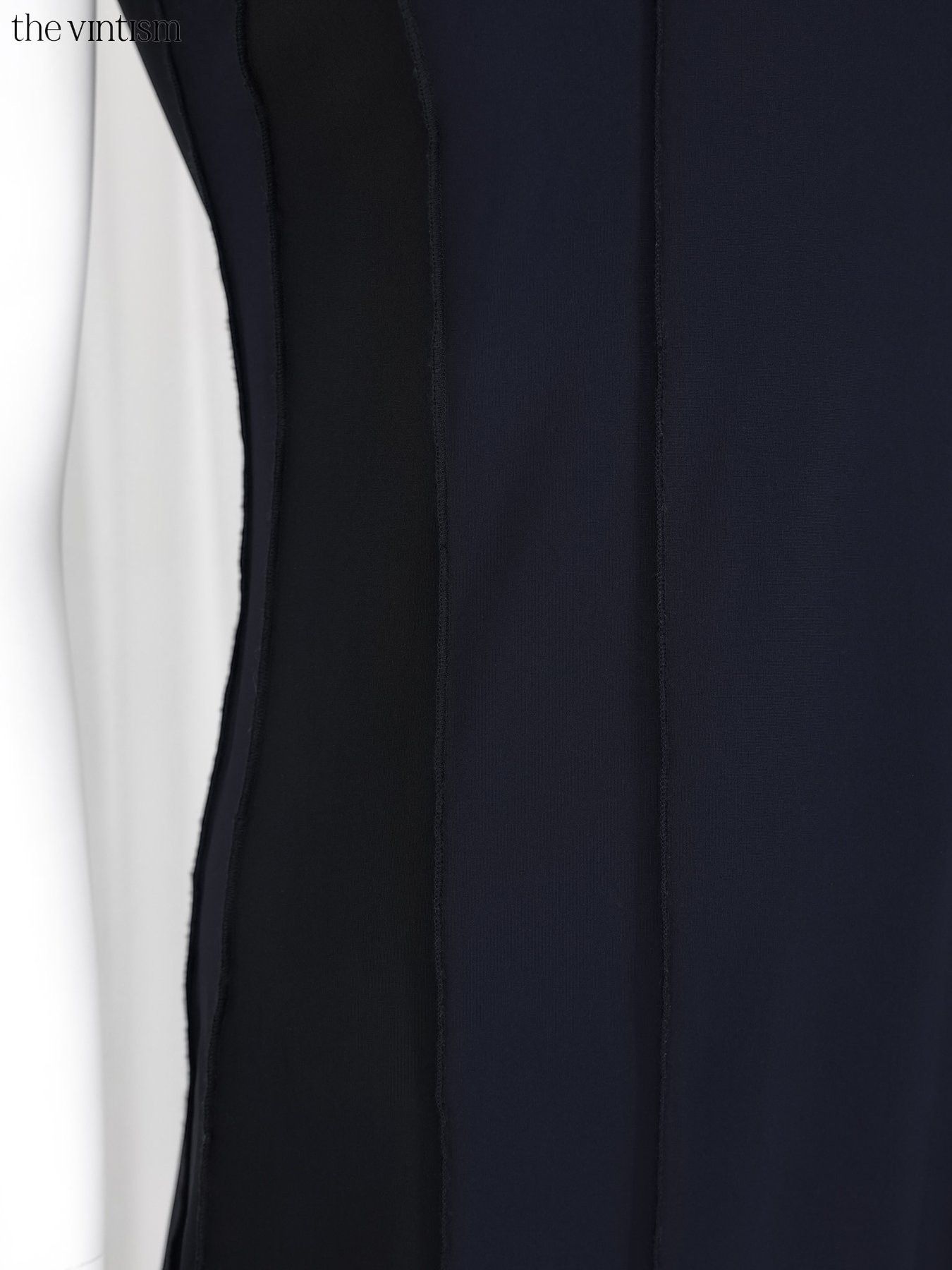 Marithe + Francois Girbaud Marithe + Francois Girbaud Archival Navy Stretch Nylon Dress Size S / US 4 / IT 40 - 5 Thumbnail