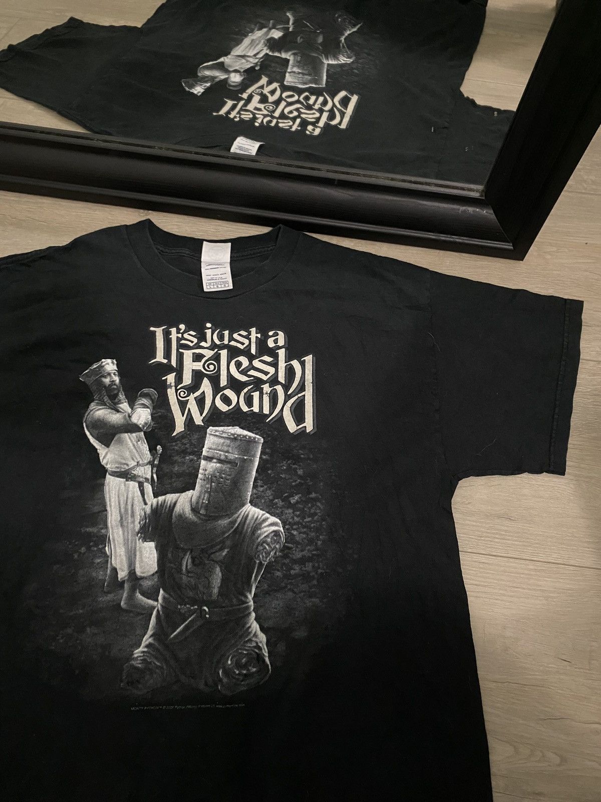 RARE hot Monty Python “Just a Flesh Wound” Tee Grail Xl