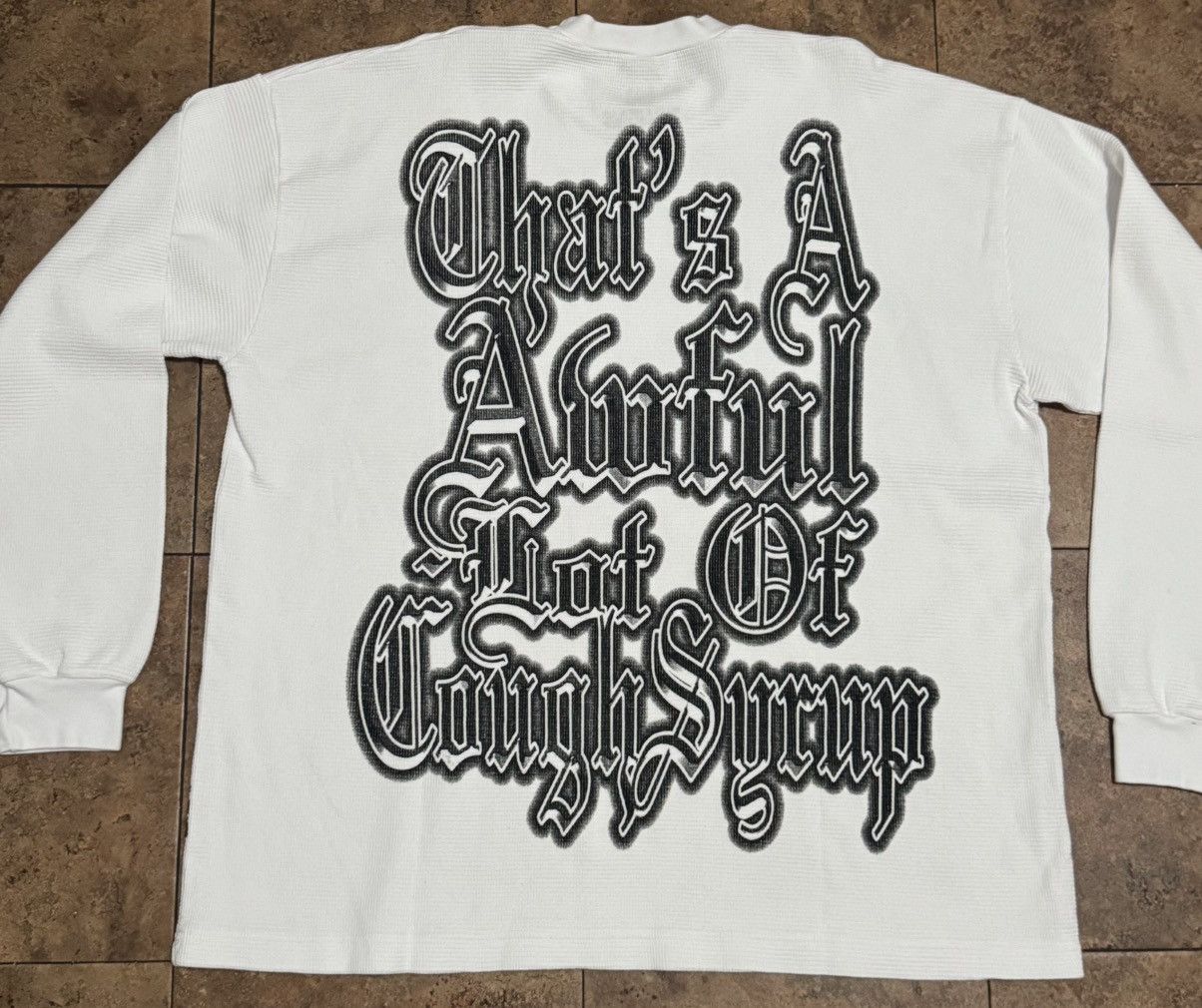 Awful Lot of Cough Syrup Awful lot of cough syrup thermal longsleeve t shirt Size US XL / EU 56 / 4 - 4 Thumbnail