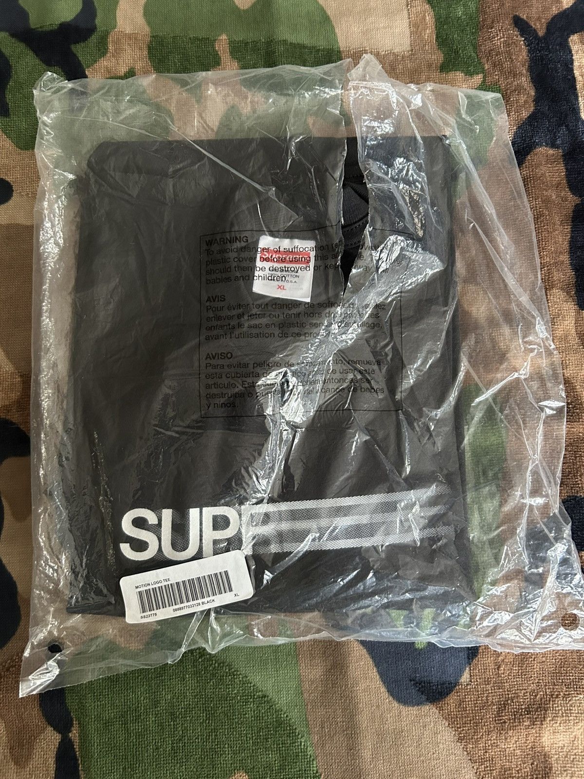 Supreme Supreme Motion Logo Tee Black XL SS23 Size US XL / EU 56 / 4 - 2 Thumbnail
