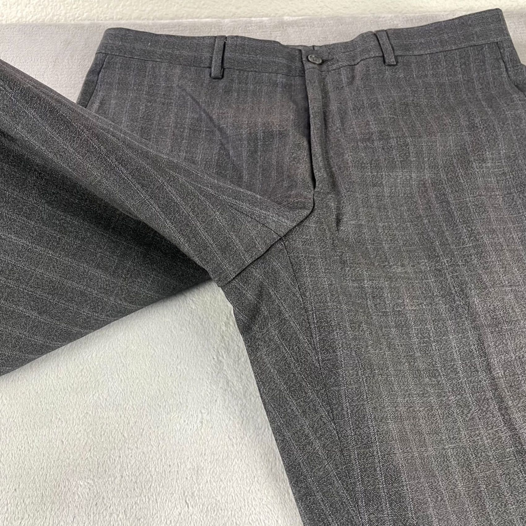 Etro ETRO Milano Pants Men 50 Grey Check Wool Trousers Made in Italy 32x29 Slim Straight Dress Pants Mens Size US 32 / EU 48 - 5 Thumbnail